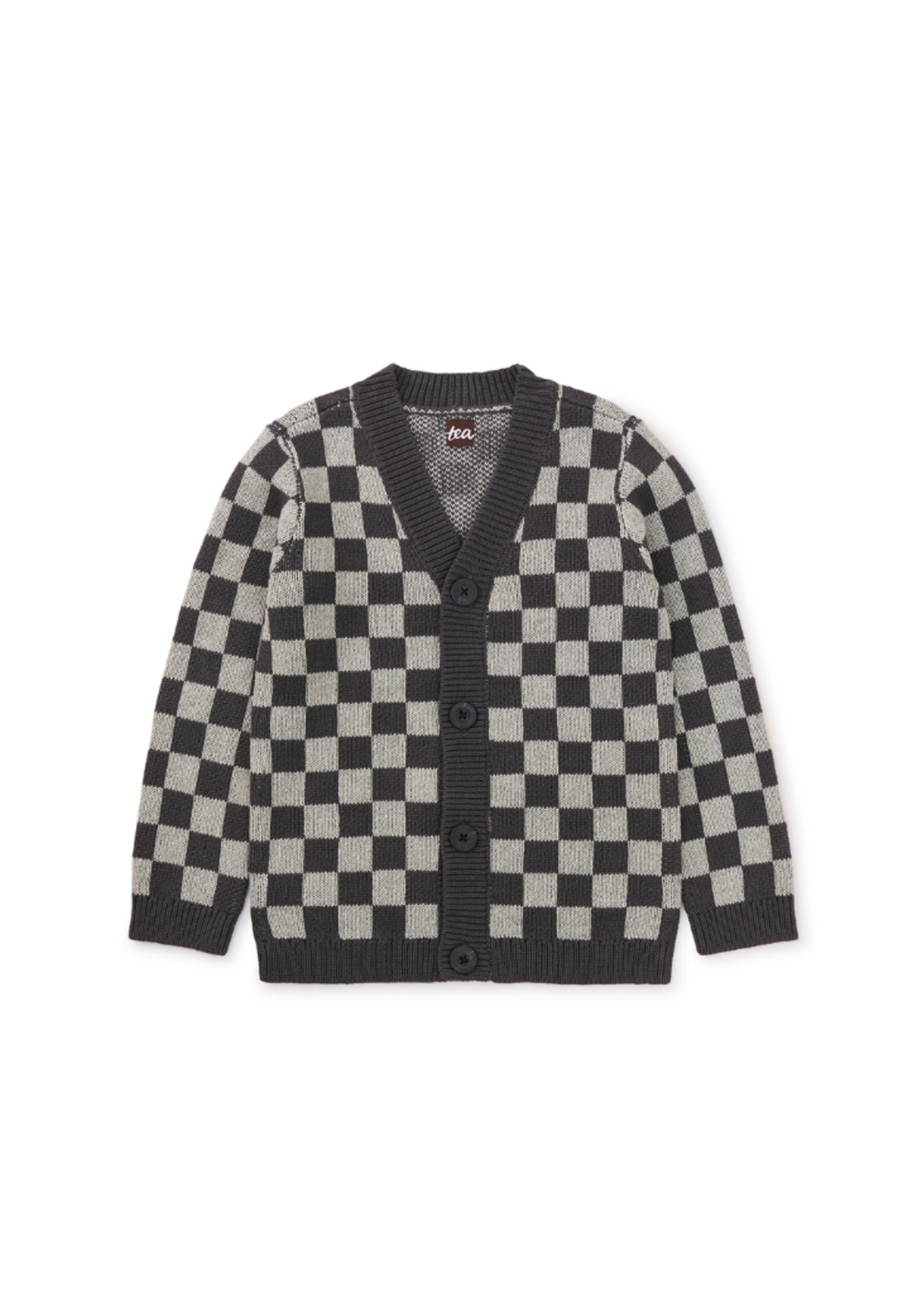 Tea Collection Checkerboard Cardigan