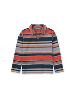 Tea Collection Long Sleeve Striped Polo