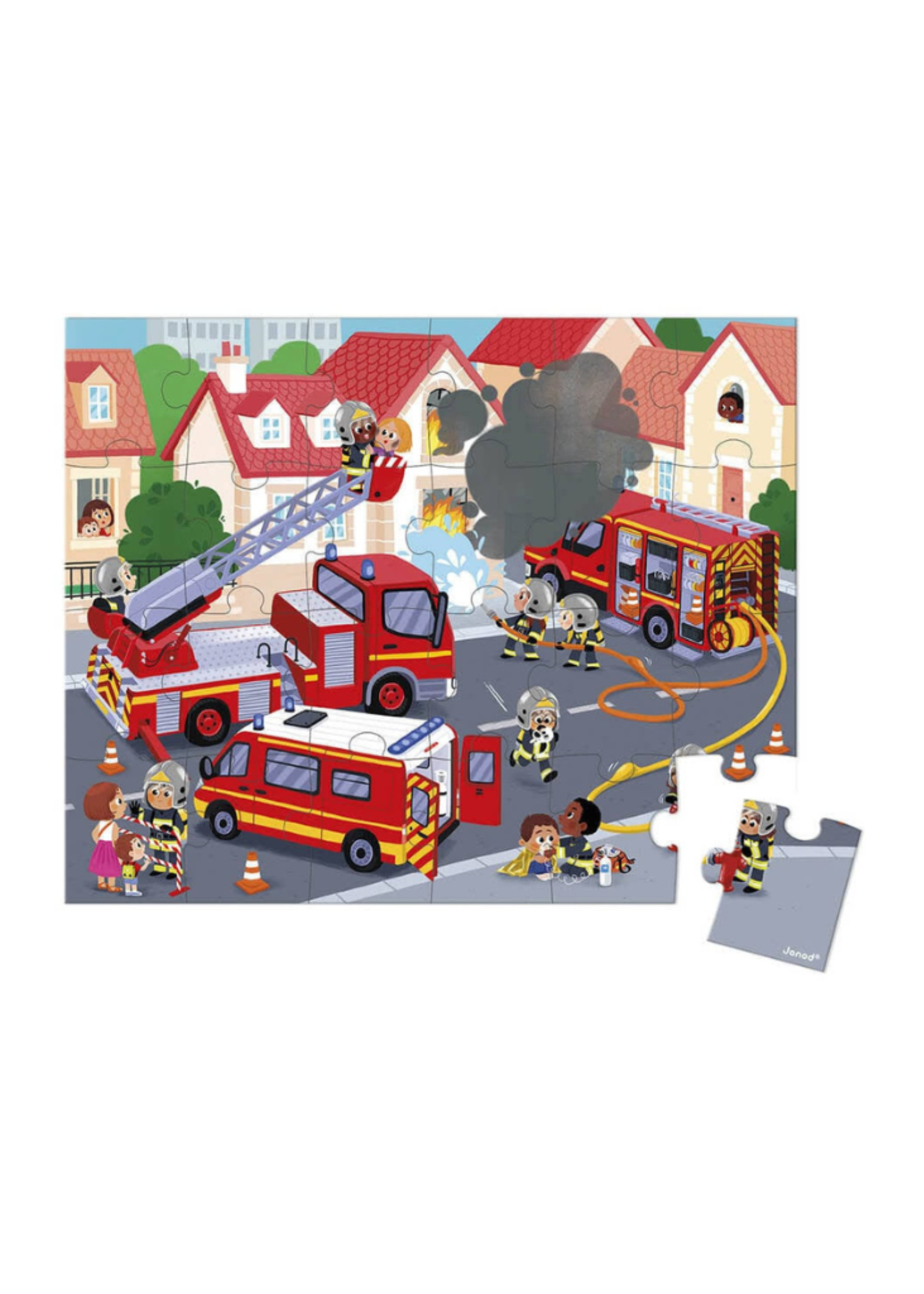 Janod Firemen Puzzle - 24 Pieces