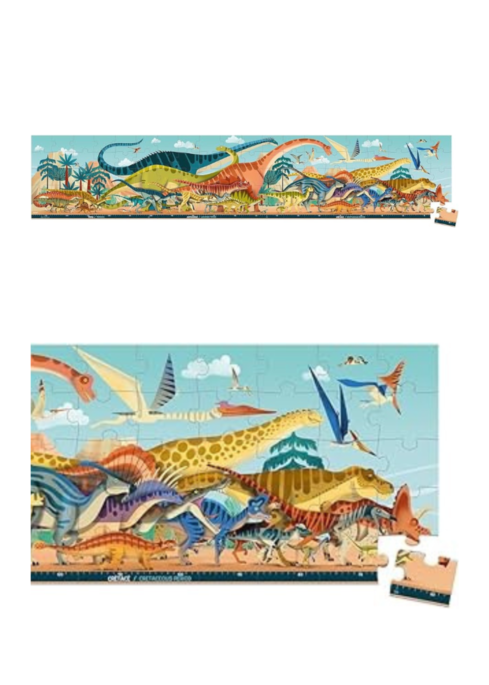 Janod Panoramic Dino Puzzle - 100 Pieces