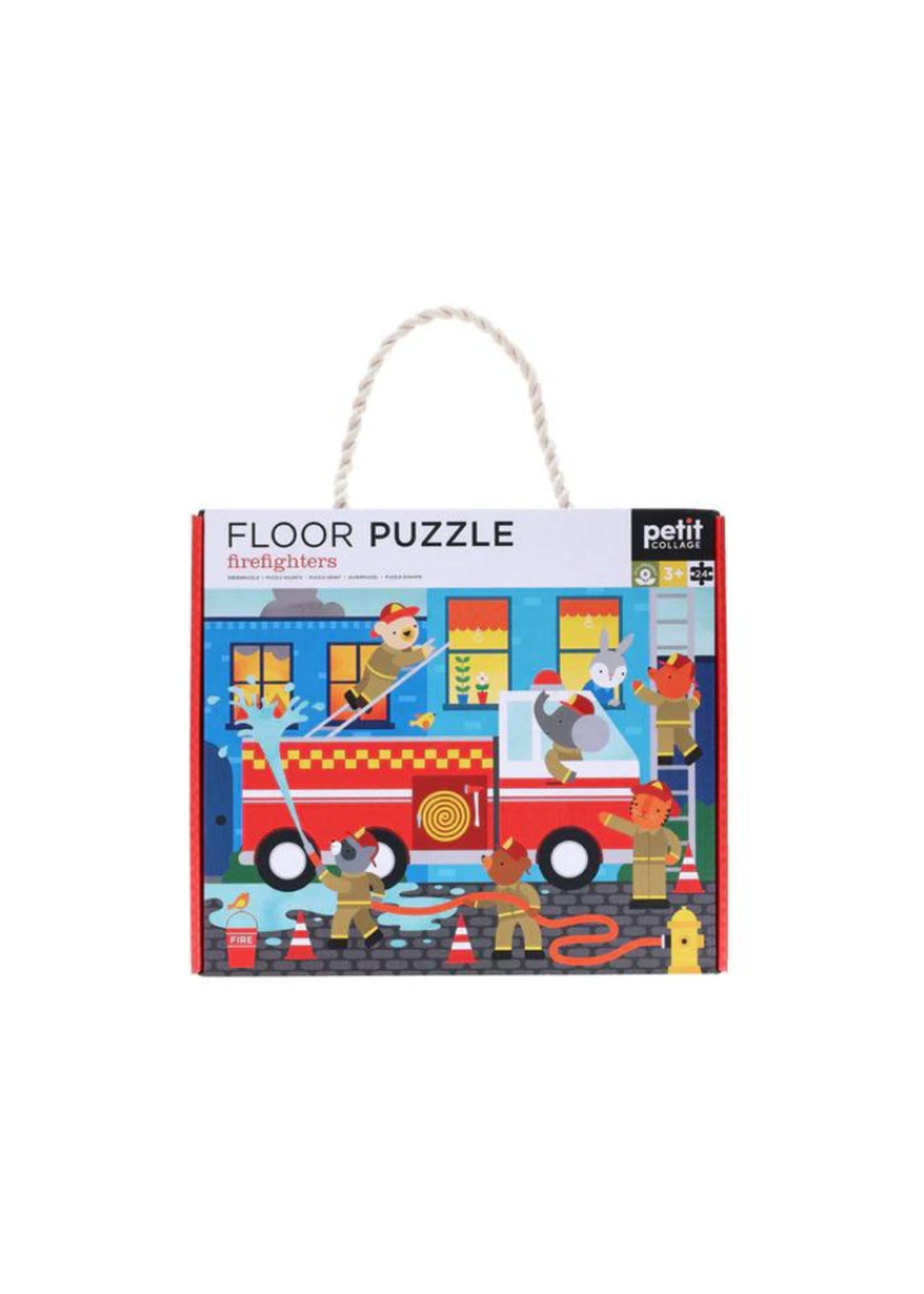 Petit Collage Firefighters 24-Piece Floor Puzzle