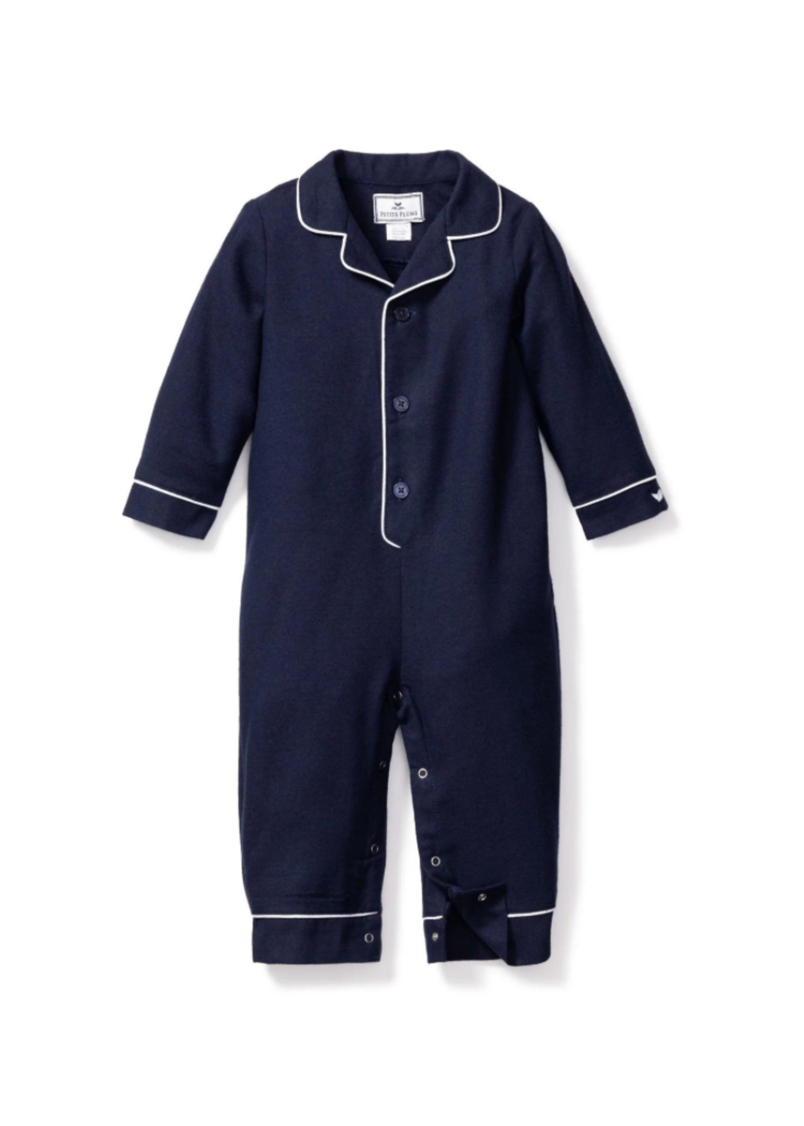 Men's Flannel Pajama Set in Navy – Petite Plume