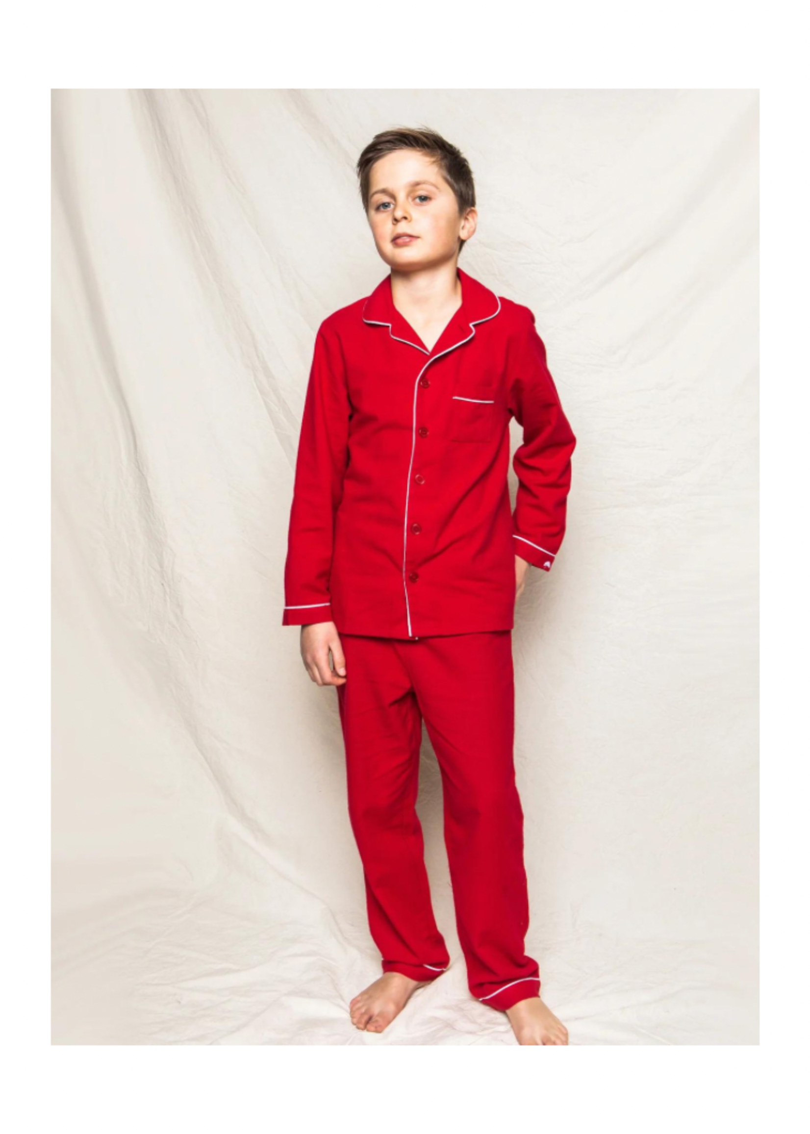 Petite Plume Red Flannel Pajama Set