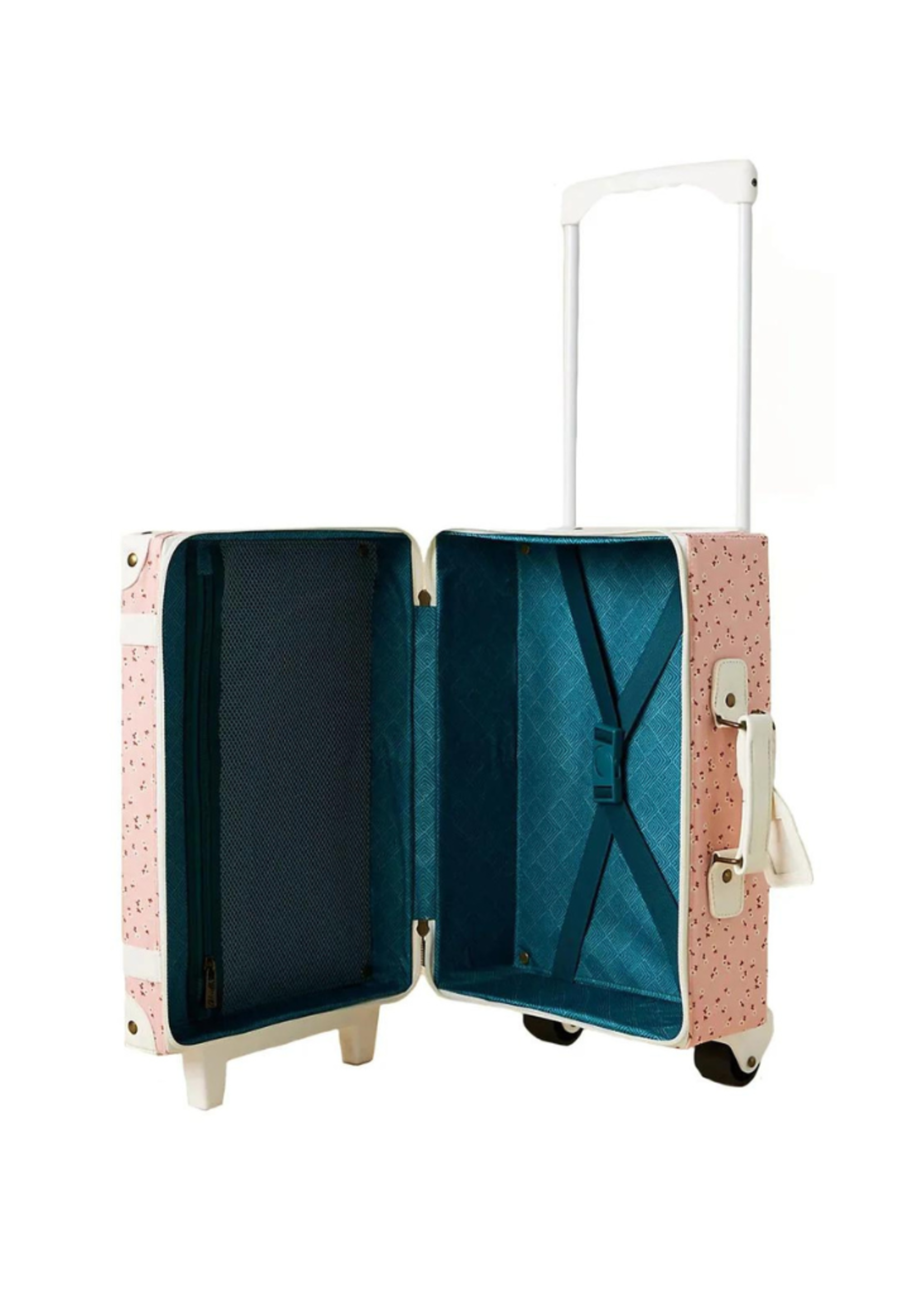 Olli Ella Seeya Suitcase - Pink Daisies