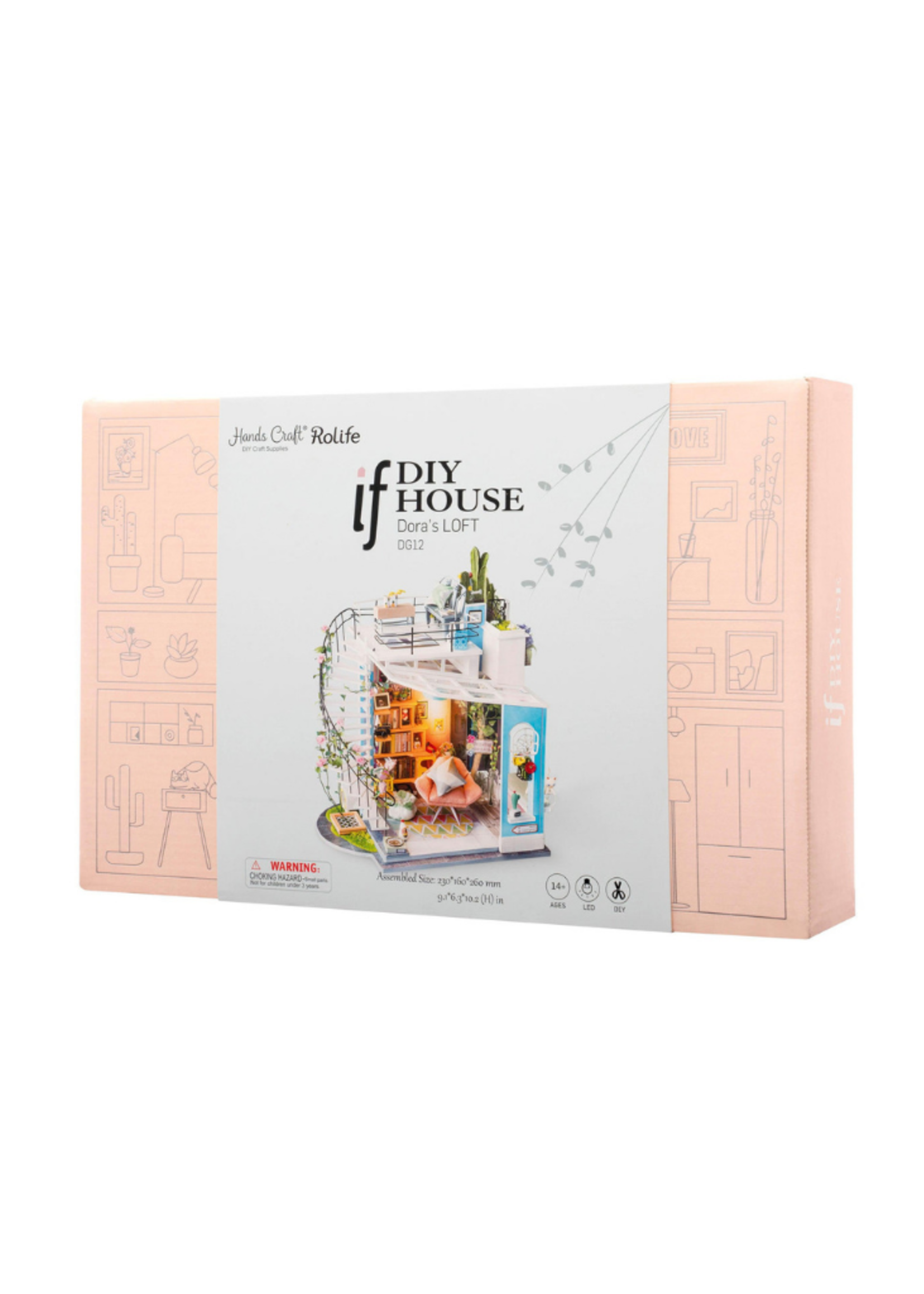 Hands Craft DIY Miniature House Kit: Dora's Loft