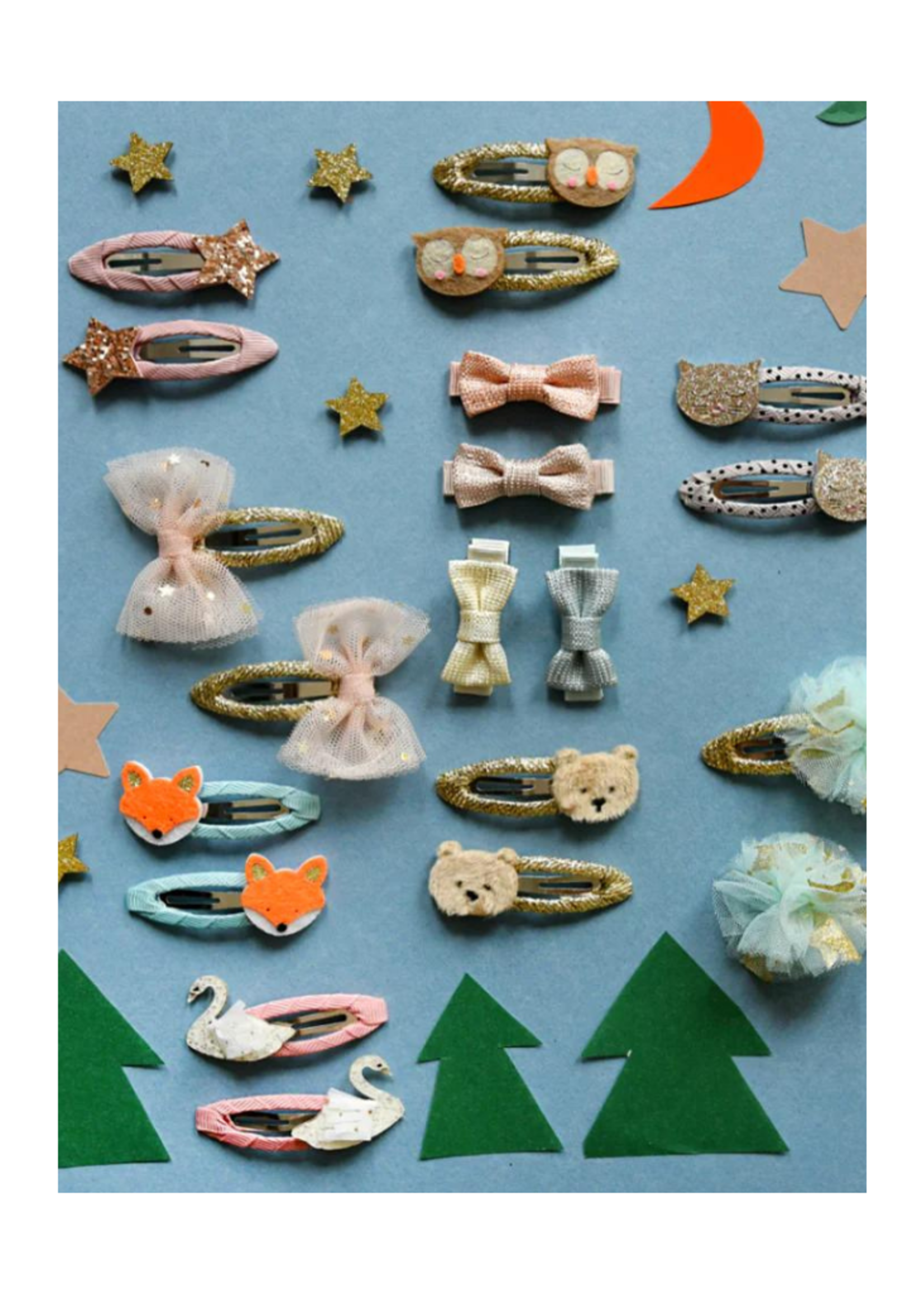 Rockahula Kids Nordic Shimmer Mini Bow CLips