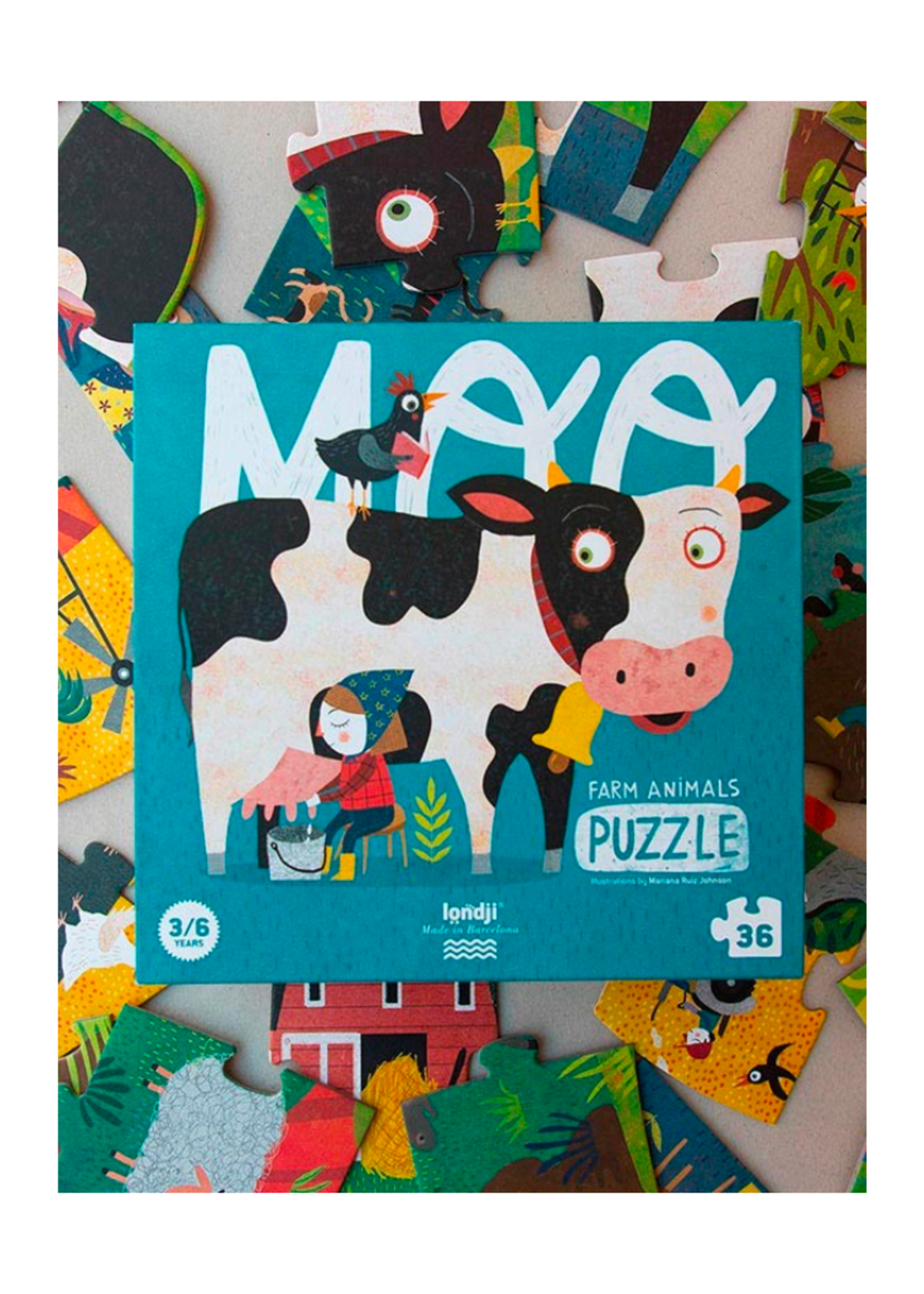 Londji Moo Puzzle - 36 Pieces