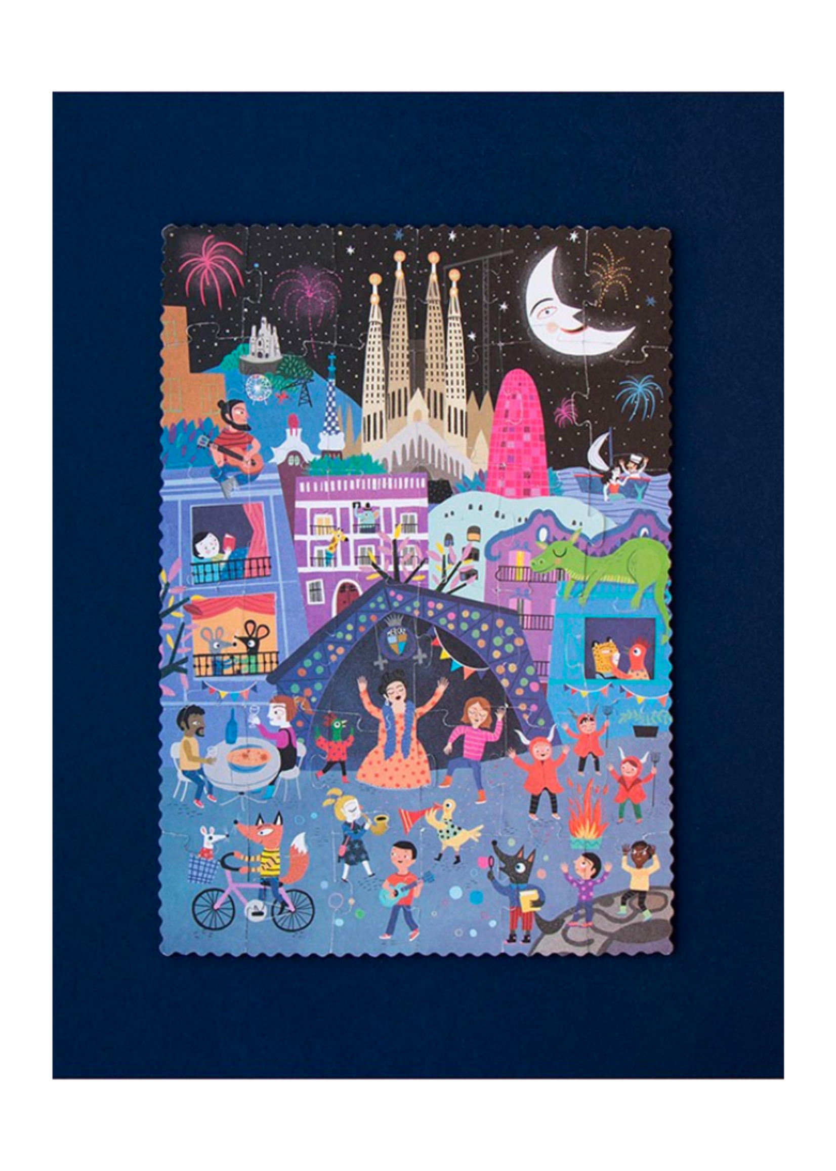 Londji Night & Day in Barcelona Reversible Puzzle - 36 Pieces