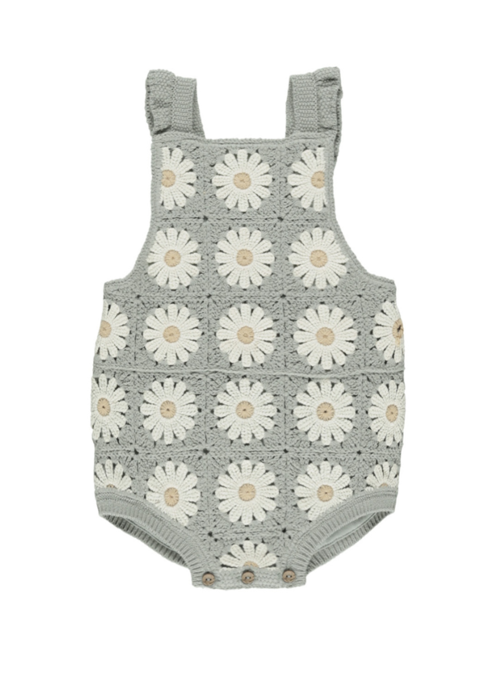 Rylee + Cru Crochet Romper - Daisy