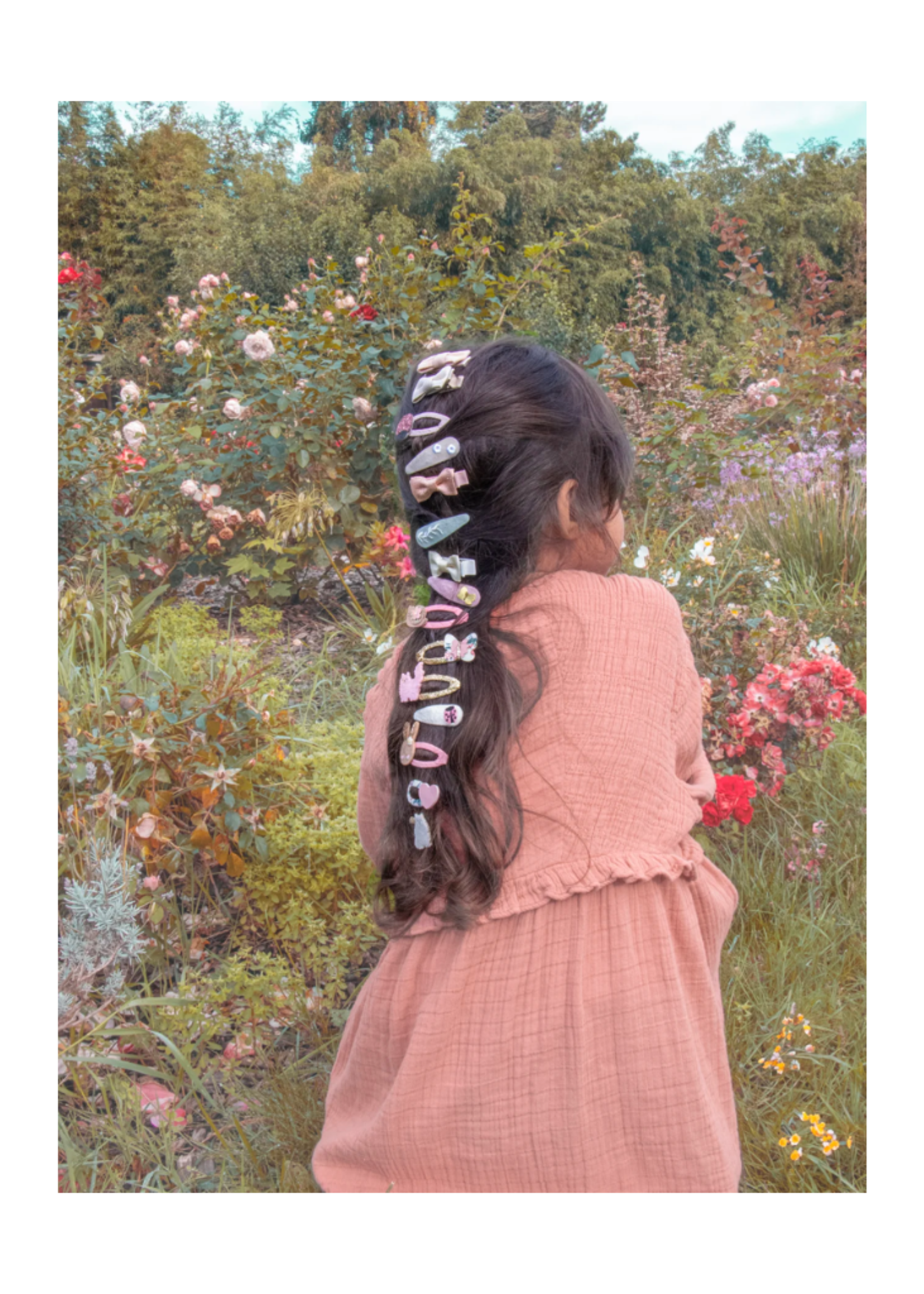 Rockahula Kids Flora Linen Mini Bow Clips