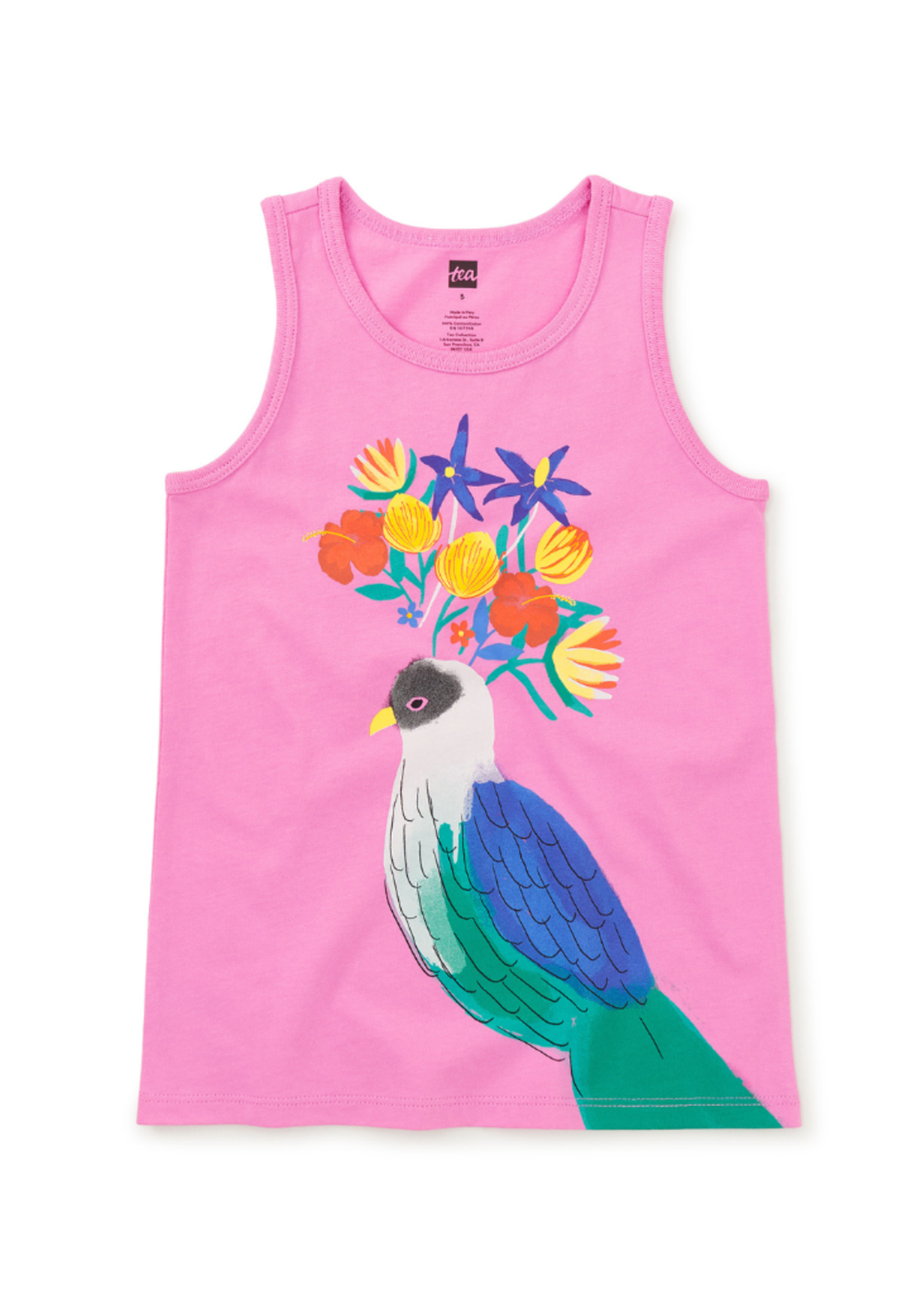 Tea Collection Floral Turaco Graphic Tank