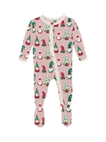 Kickee Pants Baby Rose Gnomes Ruffle Footie