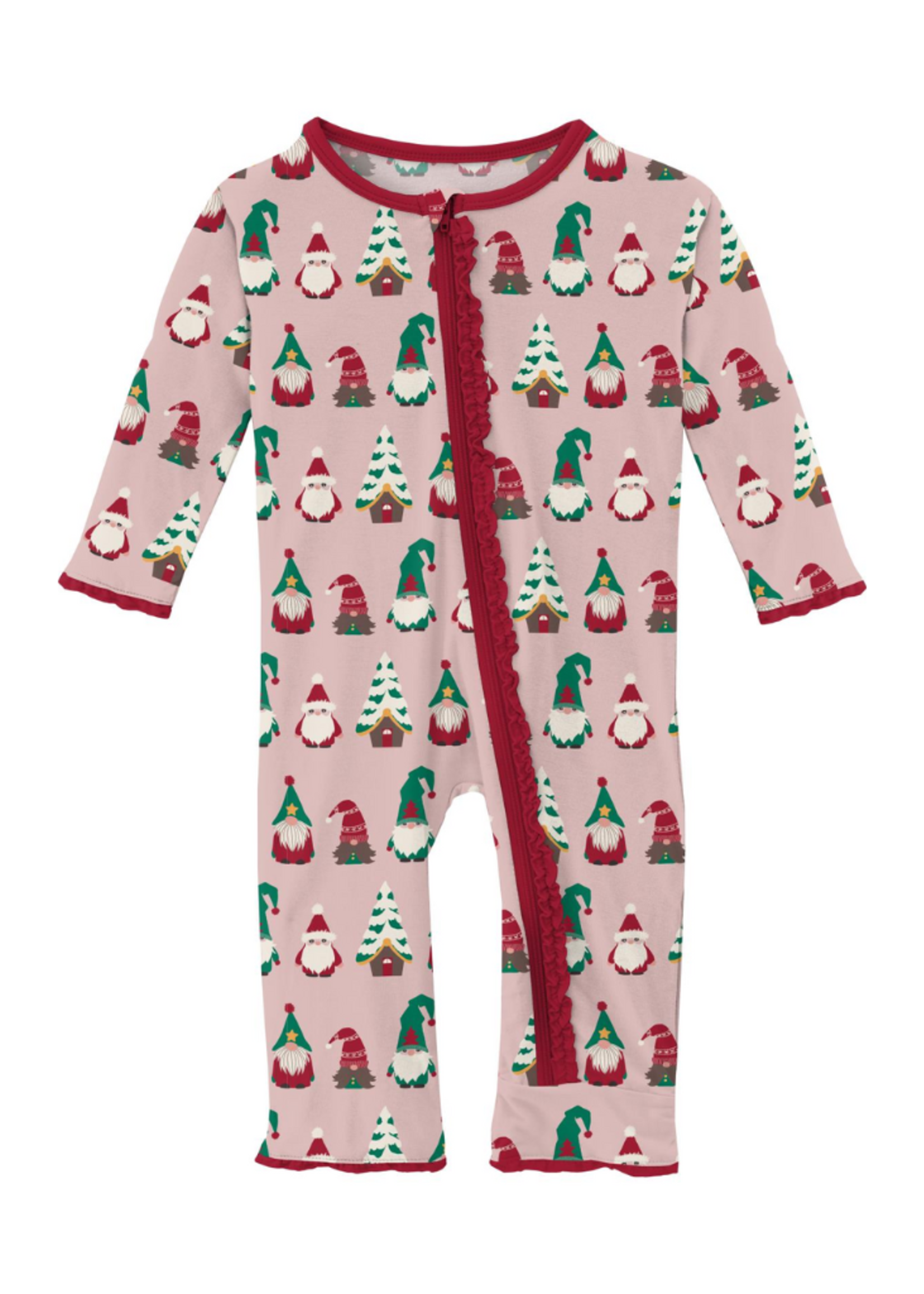 Kickee Pants Baby Rose Gnomes Ruffle Coverall