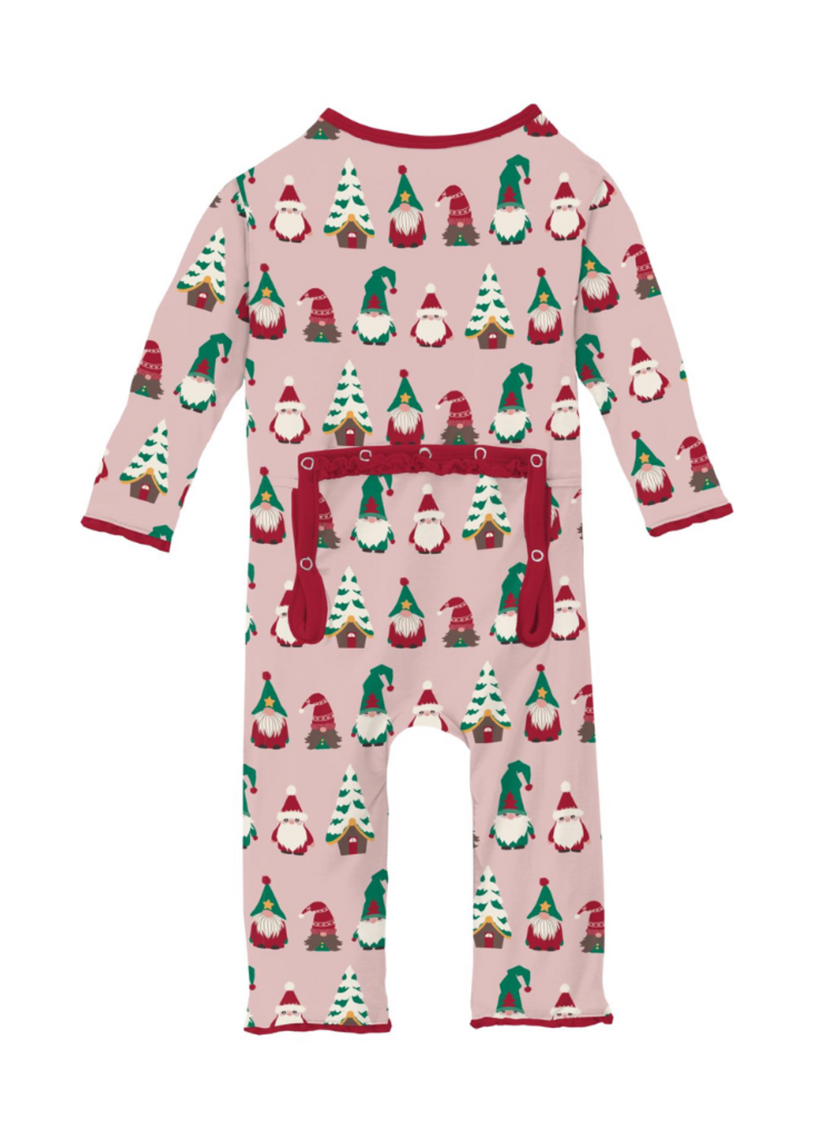 Kickee Pants Baby Rose Gnomes Ruffle Coverall