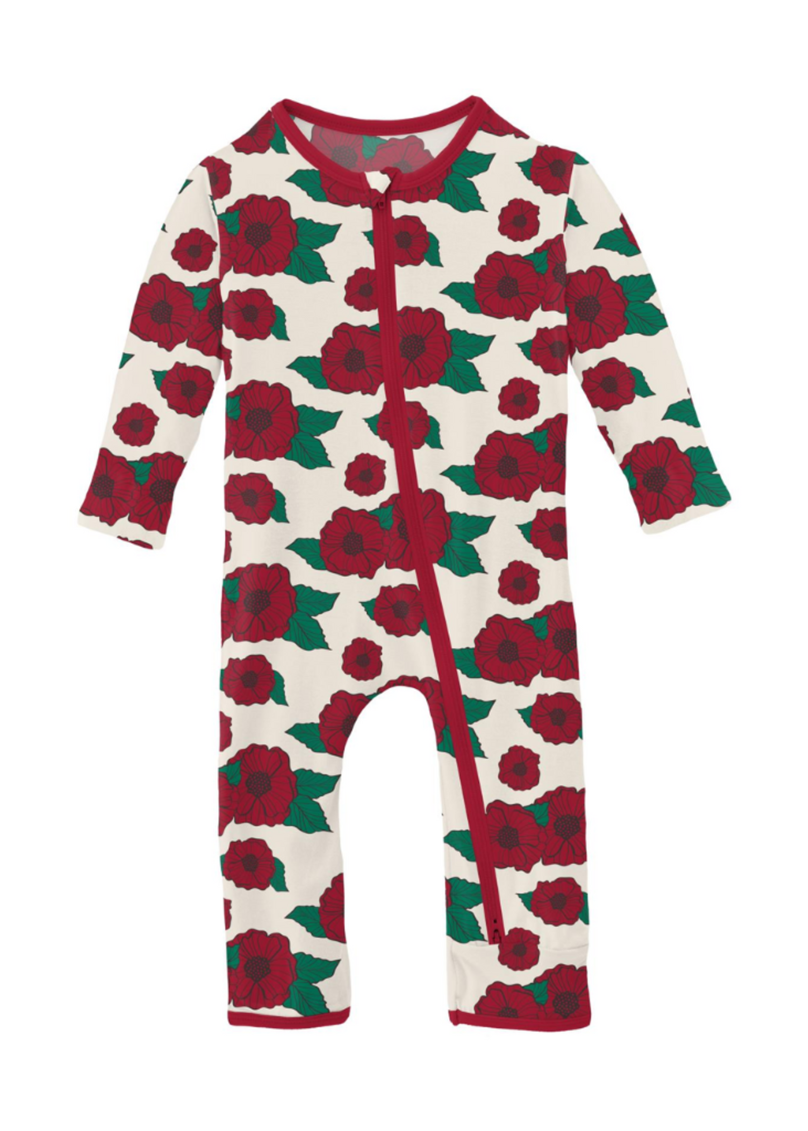 Kickee Pants Holiday Poppies Coverall