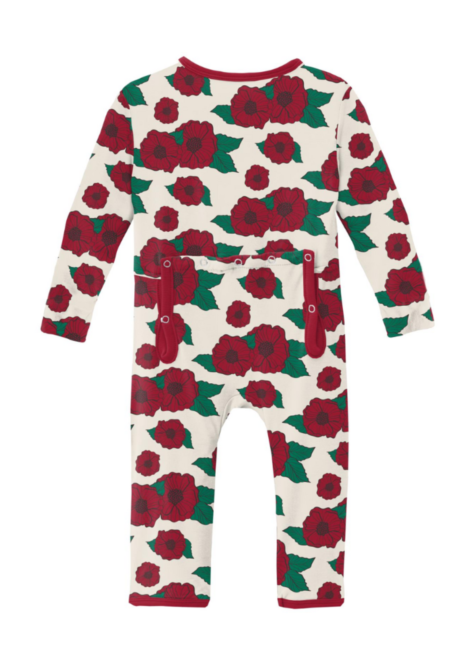 Kickee Pants Holiday Poppies Coverall