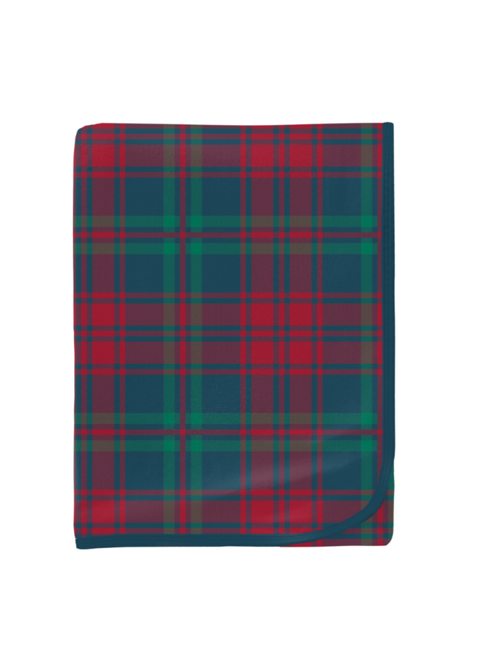 Kickee Pants Peacock Plaid Swaddling Blanket