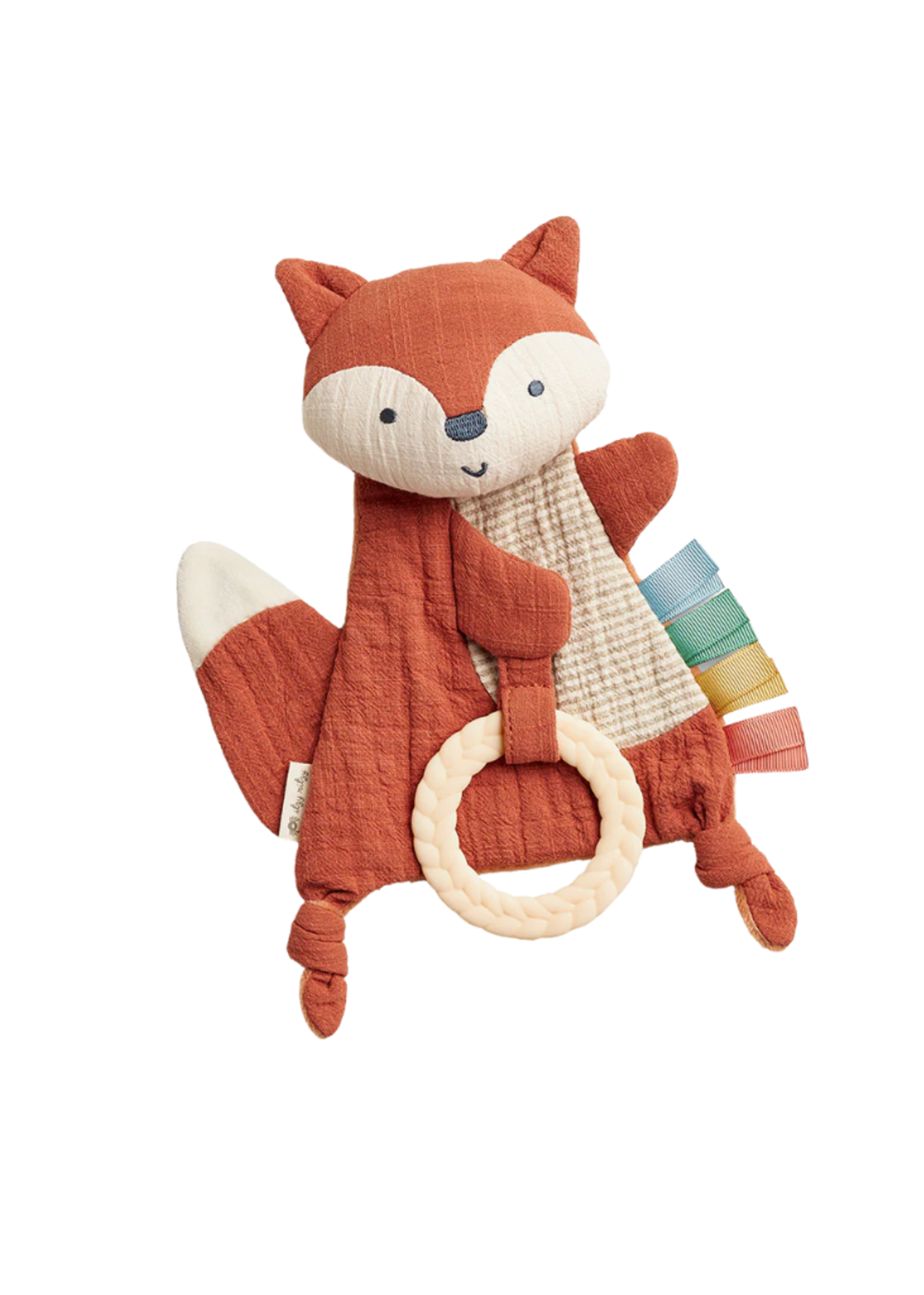 Itzy Ritzy Fox Bitzy Crinkle Sensory Toy with Teether