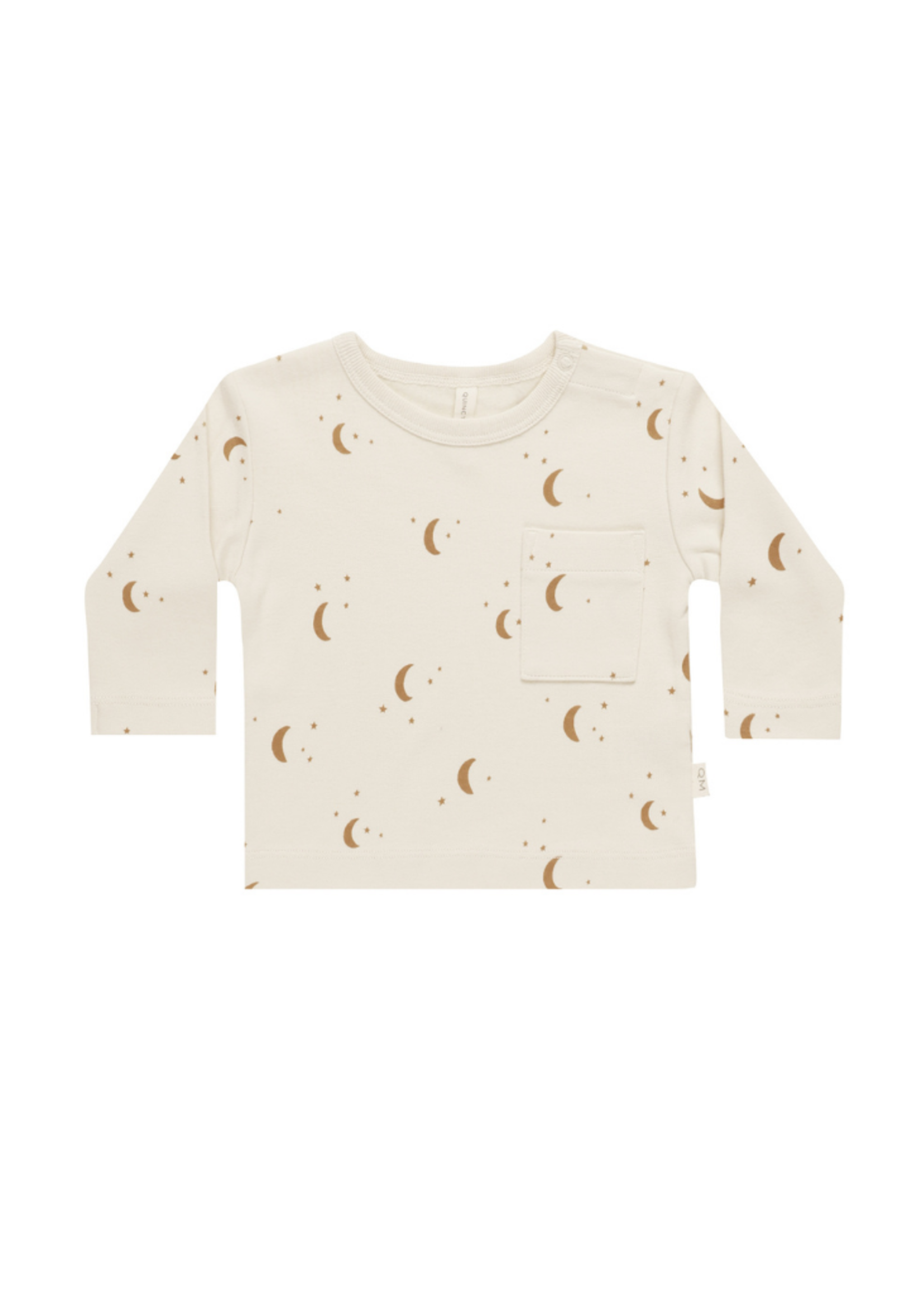 Quincy Mae Moons Long Sleeve Pocket Tee
