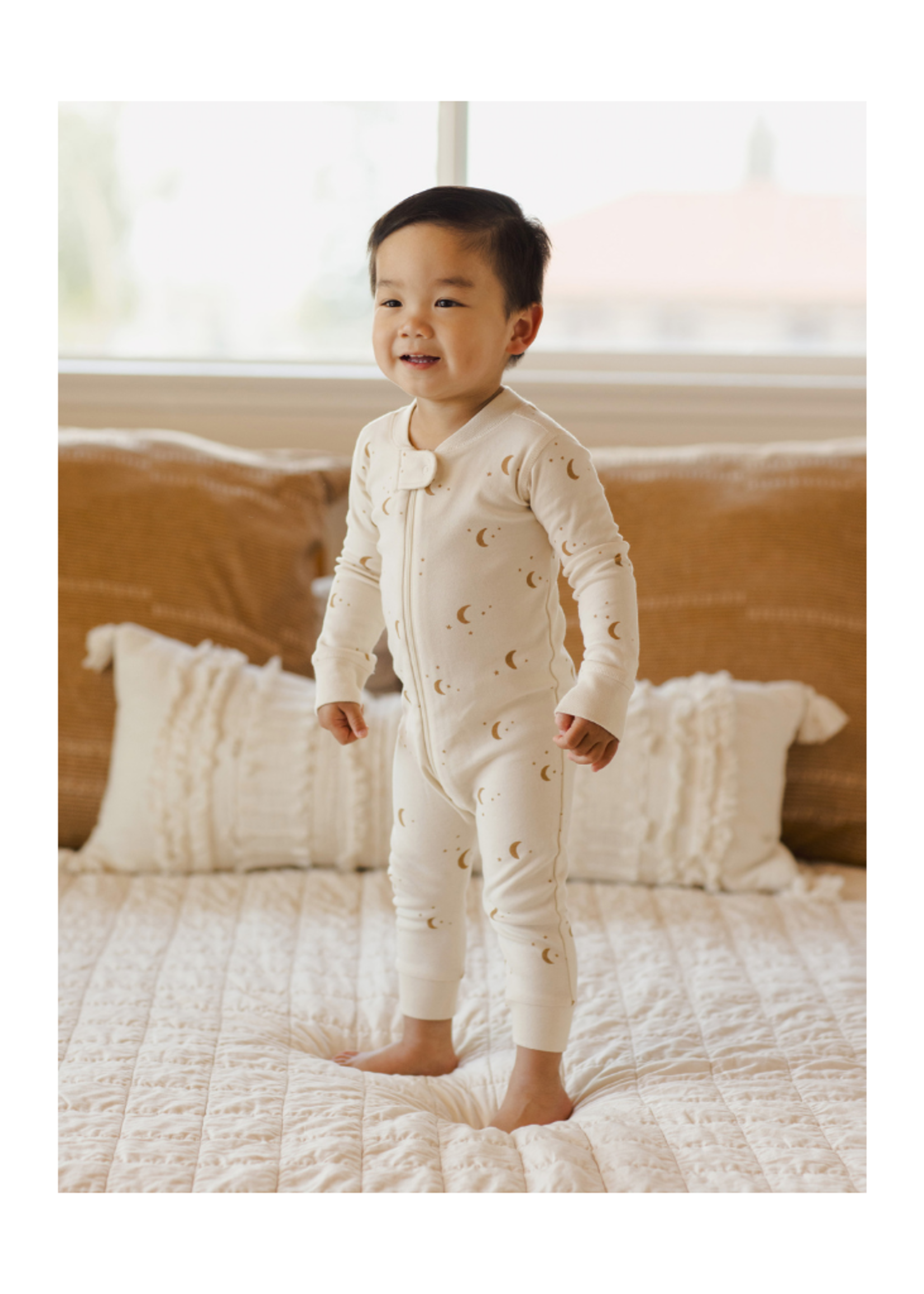 Quincy Mae Moons Zip Long Sleeve Sleeper