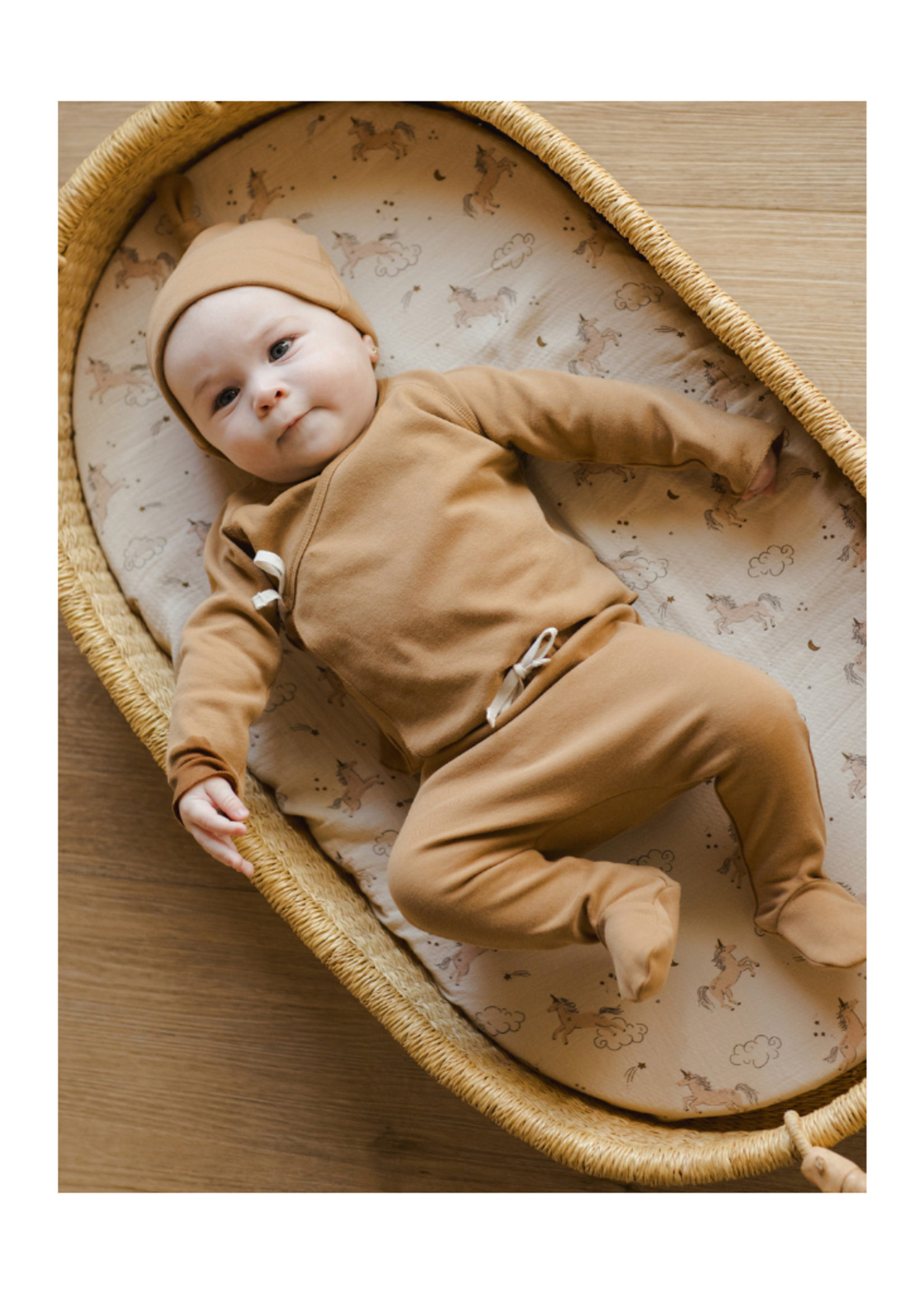 Quincy Mae Wrap Top & Footed Pant Set