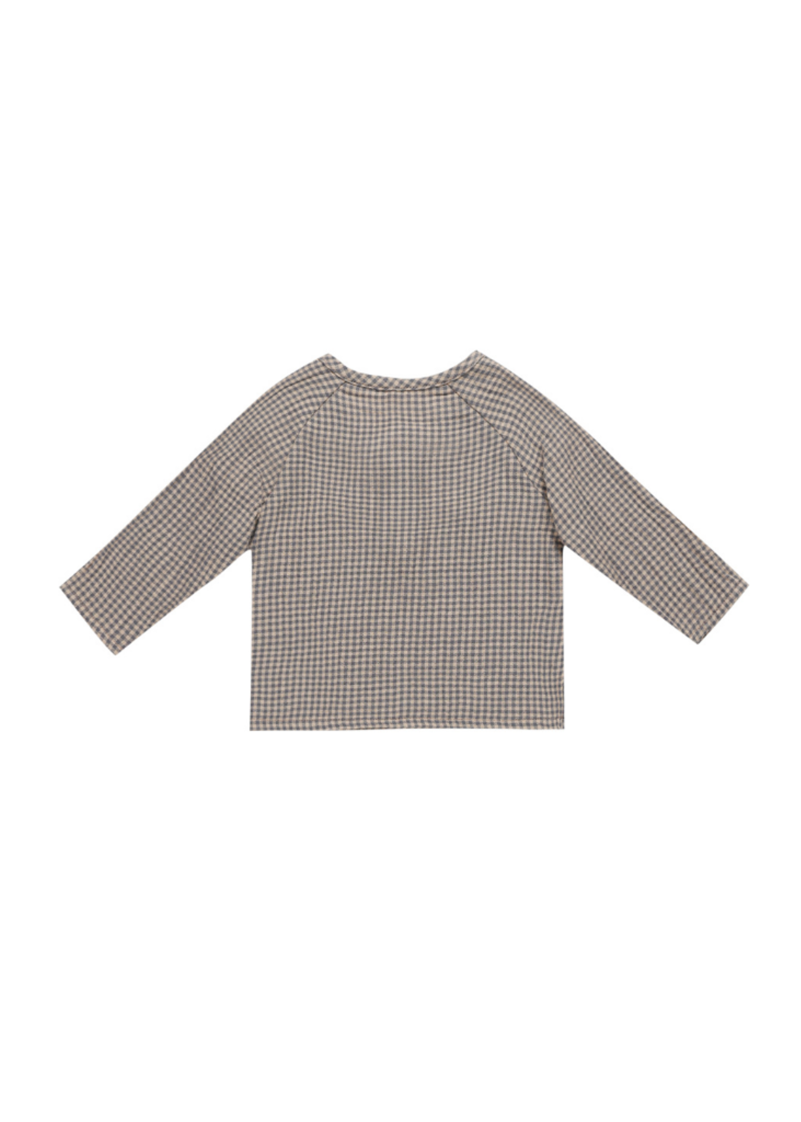 Quincy Mae Indigo Gingham Zion Shirt