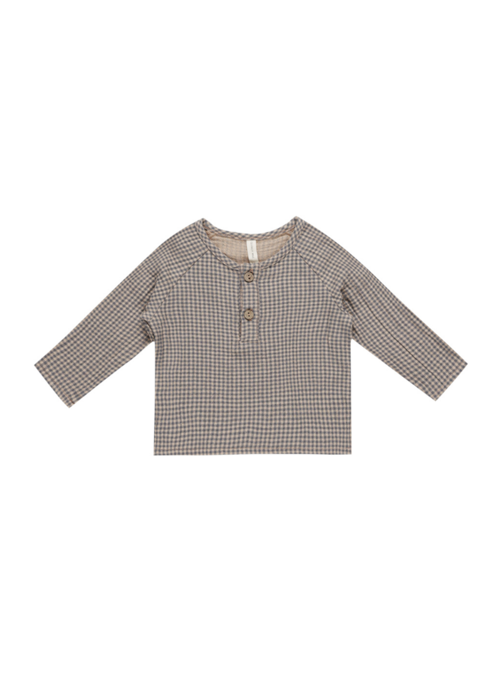 Quincy Mae Indigo Gingham Zion Shirt
