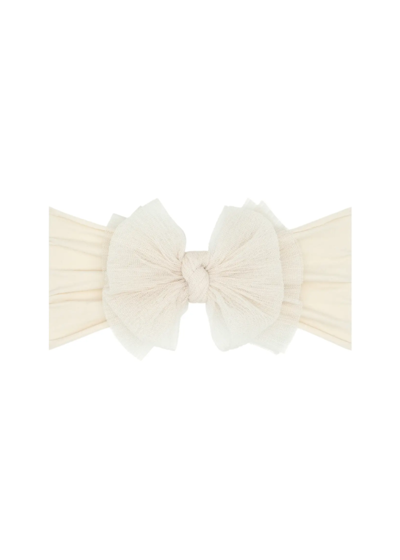 Baby Bling Tulle Fab Headband - Pleated Oatmeal