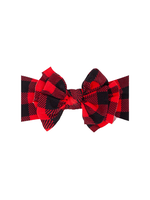 Baby Bling Printed Knot Headband - Lumberjack