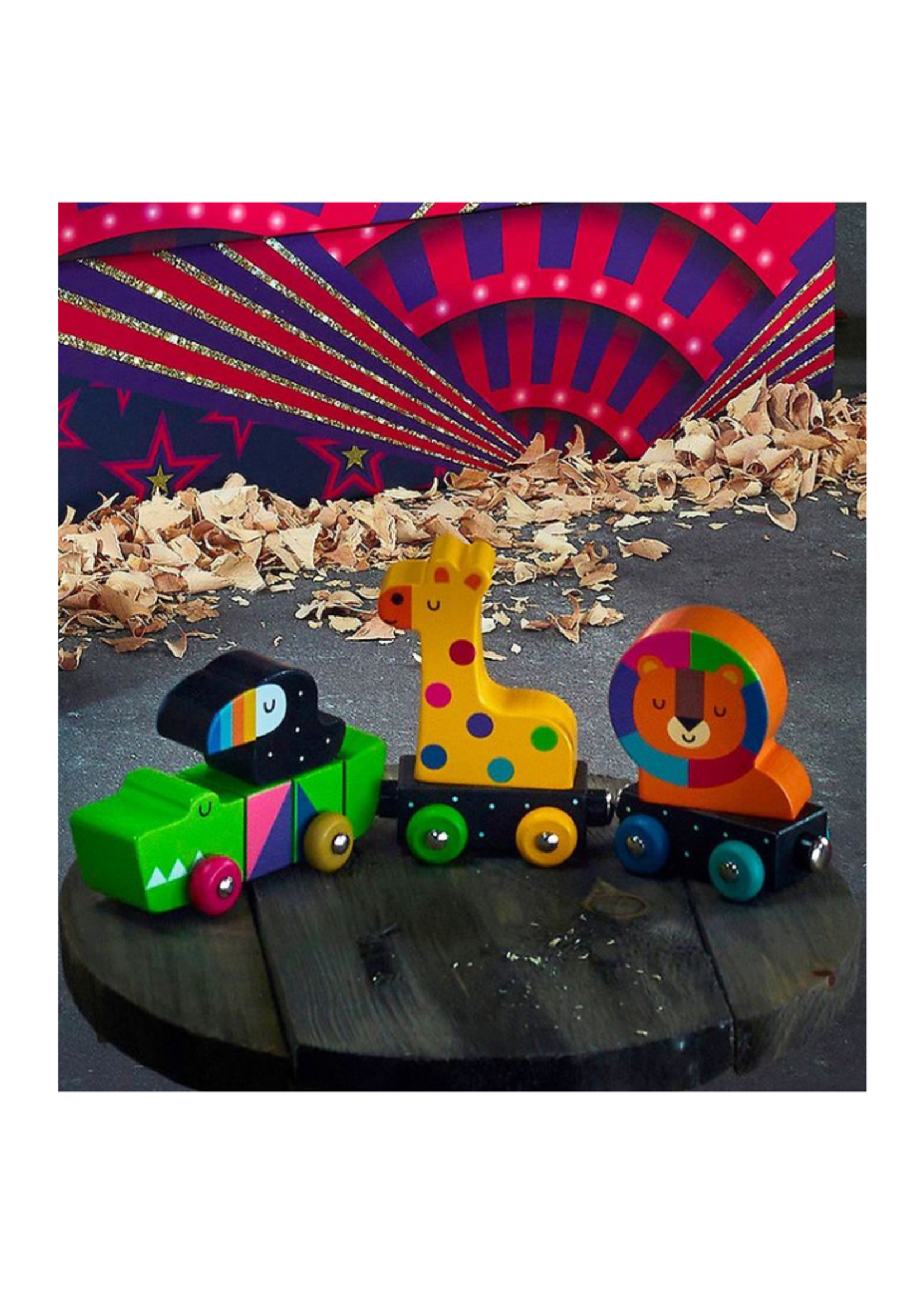 Vilac Rainbow Animal Train
