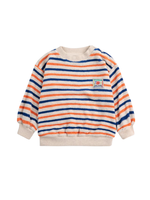 Bobo Choses Striped Terry Cloth Sweatshirt
