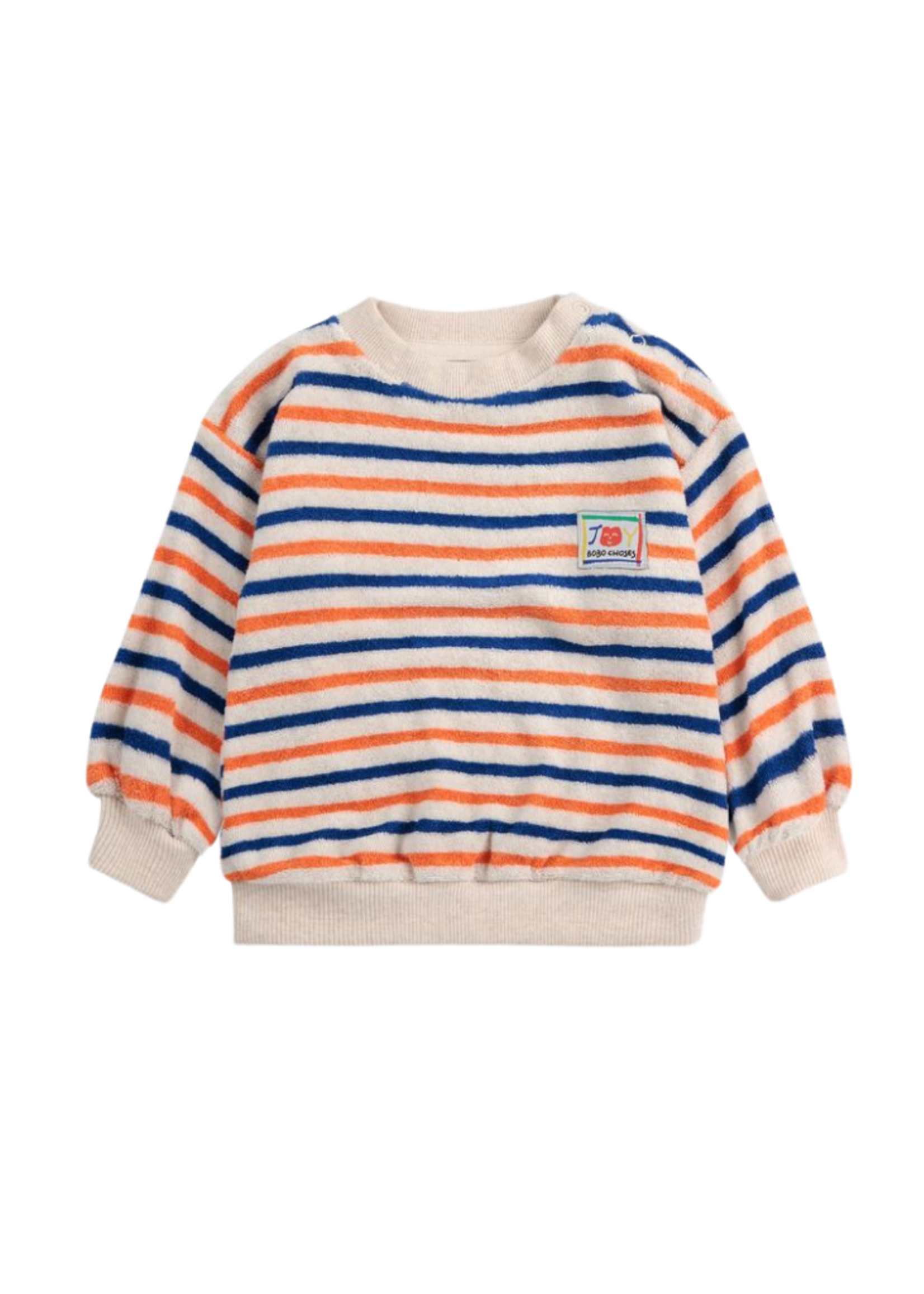 Bobo Choses Striped Terry Cloth Sweatshirt
