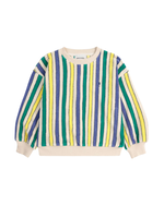 Bobo Choses Multicolor Stripes Terry Cloth Sweatshirt