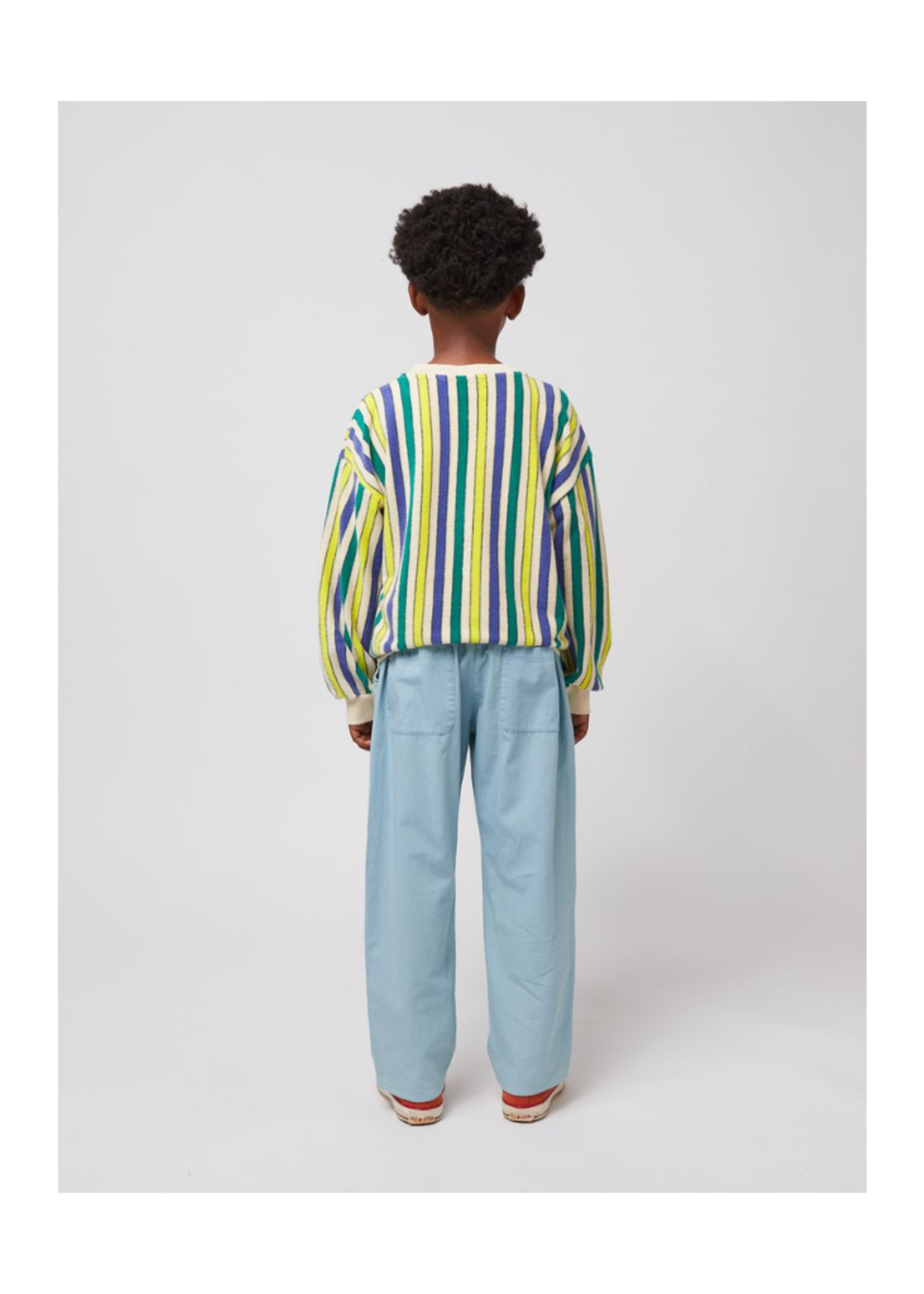 Bobo Choses Multicolor Stripes Terry Cloth Sweatshirt