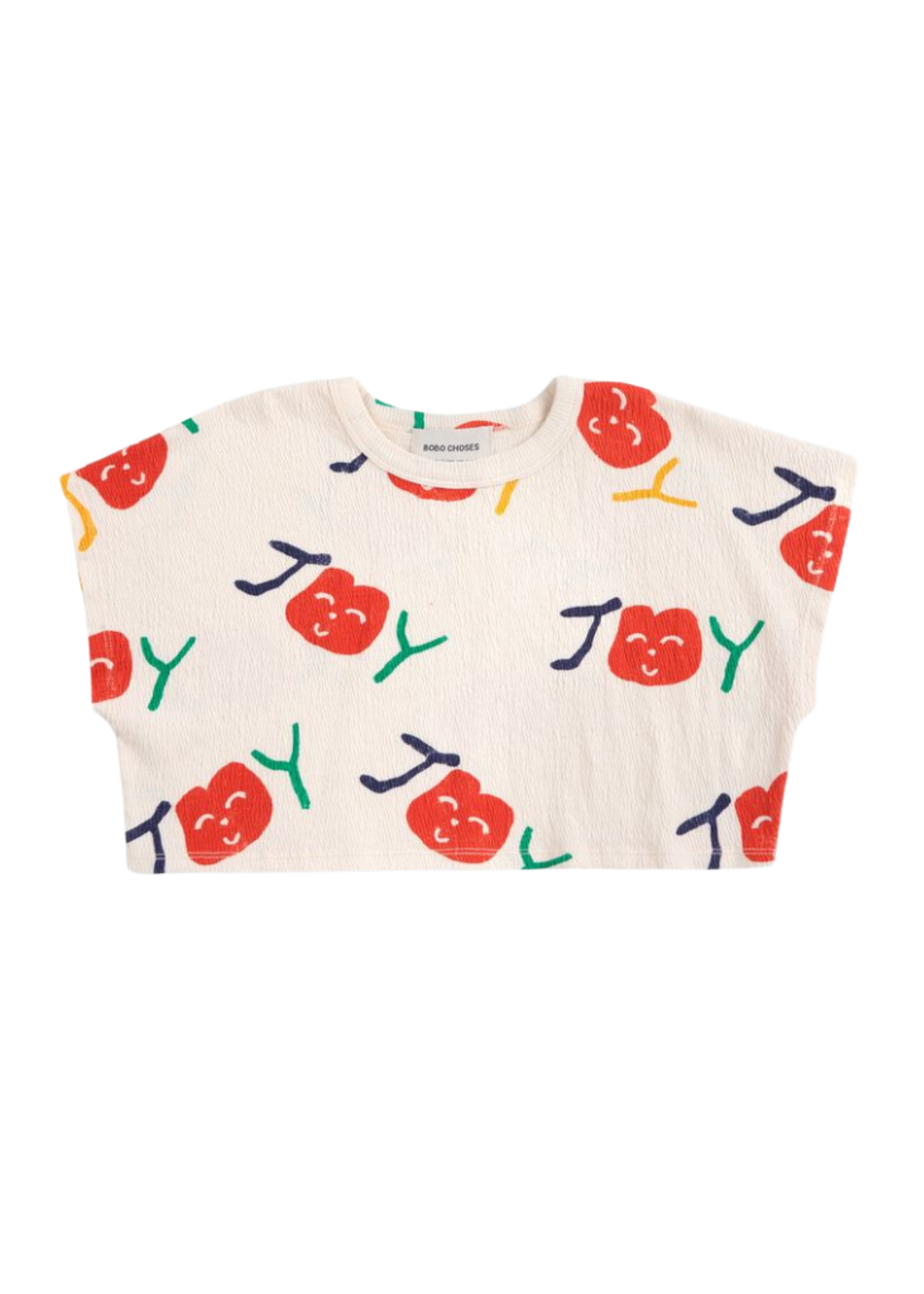 Bobo Choses Smiling All Over Cropped T-Shirt