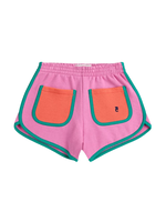 Bobo Choses Pink Color Block Shorts