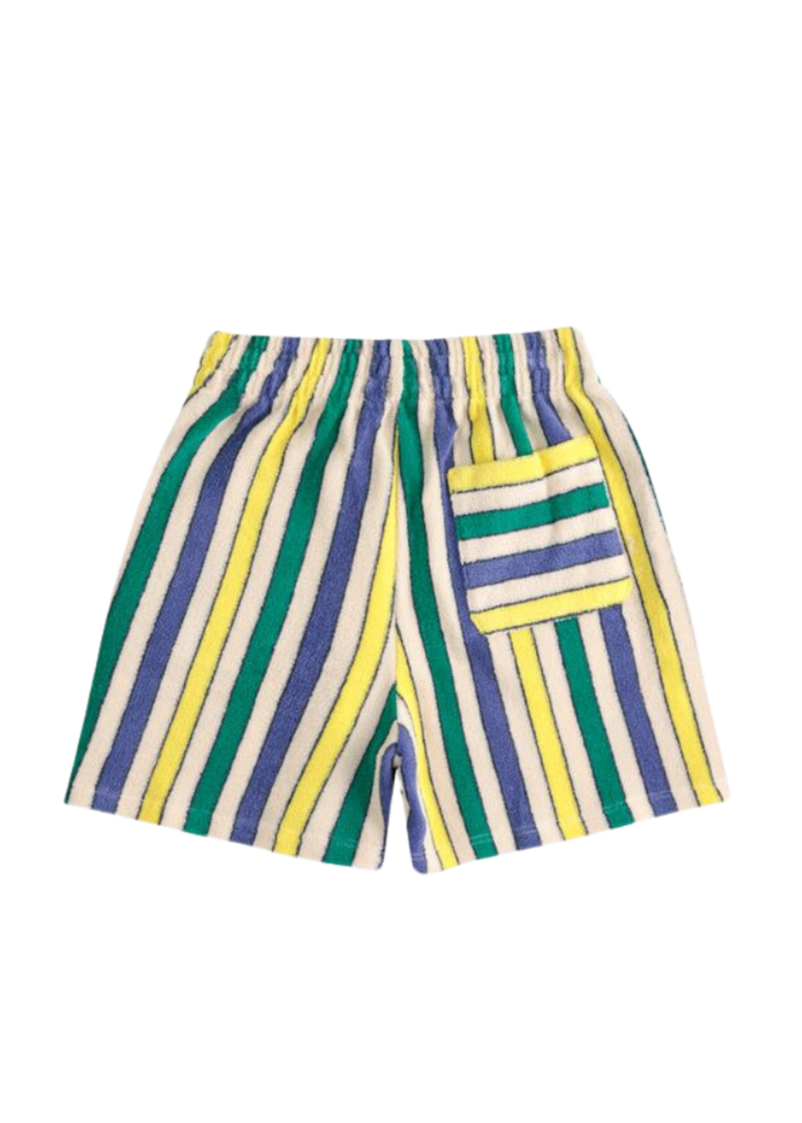 Bobo Choses Multicolor Stripes Terry Cloth Bermuda Shorts