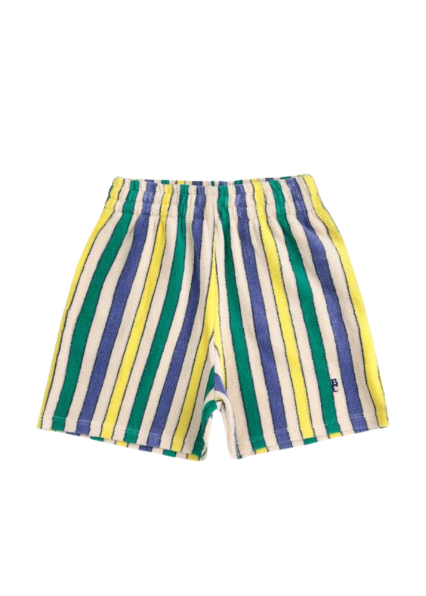 Bobo Choses Multicolor Stripes Terry Cloth Bermuda Shorts