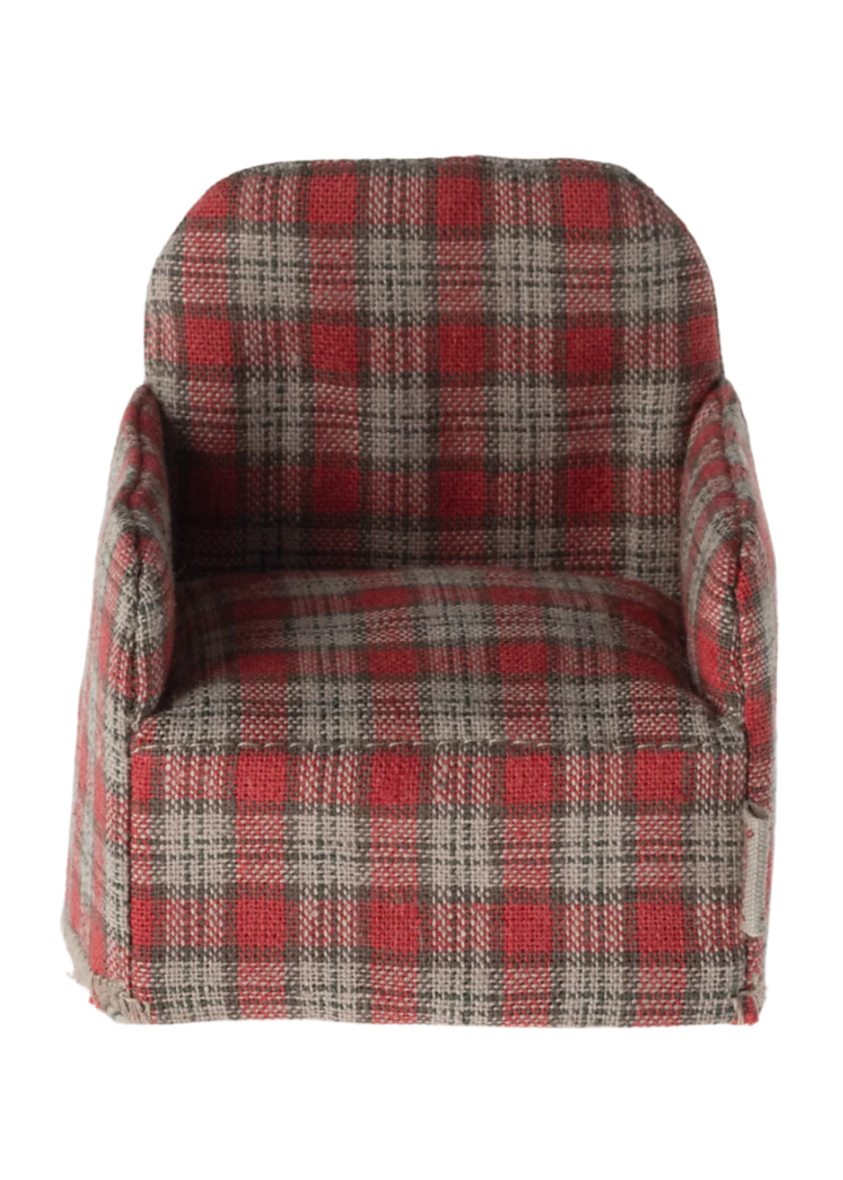 Maileg Chair, Mouse - Red Checker