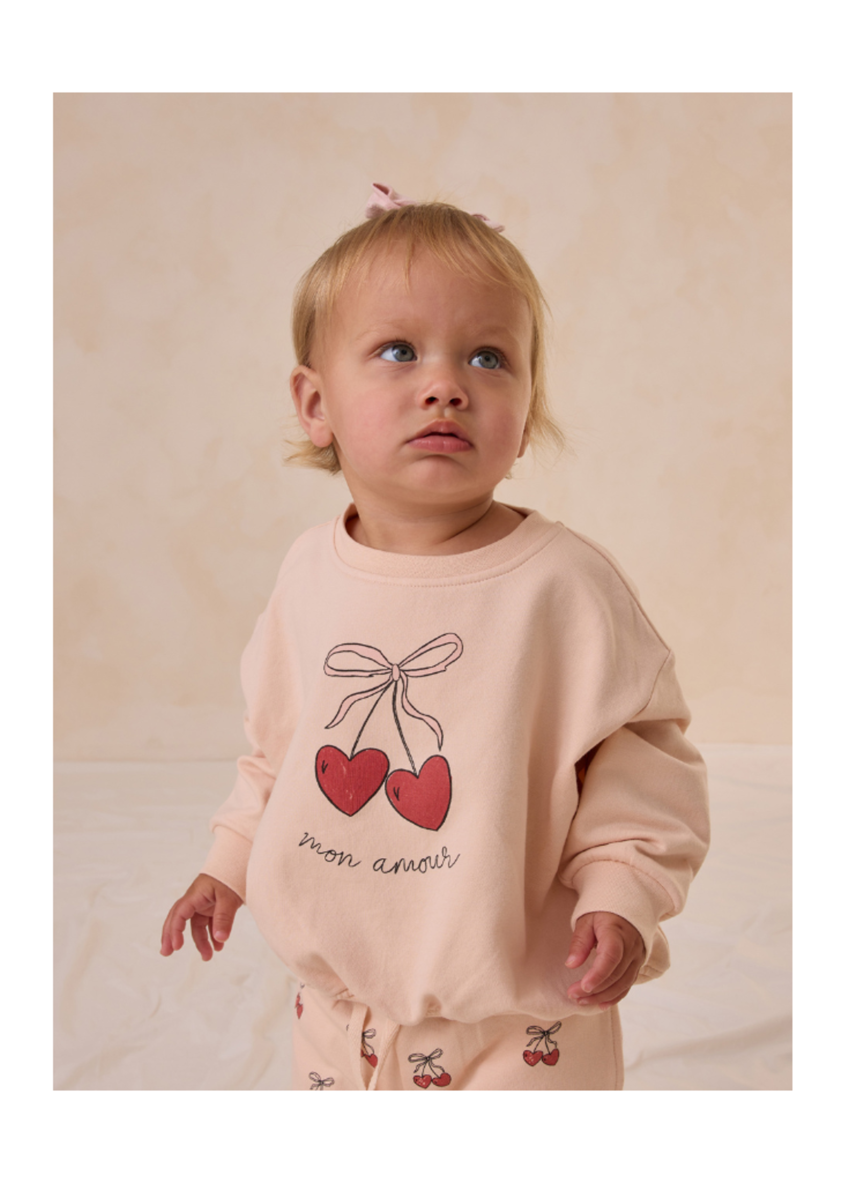 Quincy Mae Relaxed Fleece Sweatshirt - Mon Amour