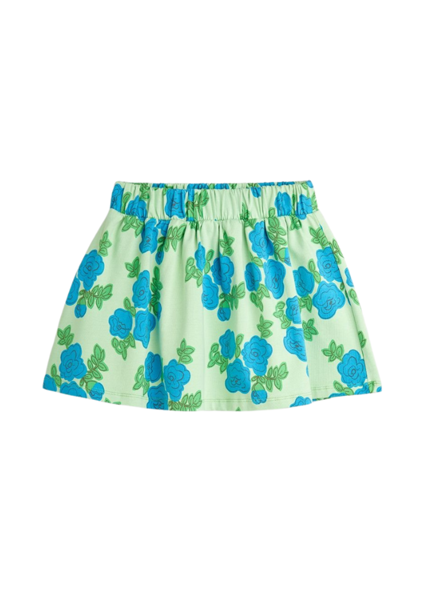 Mini Rodini Blue Roses AOP Skirt