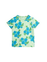 Mini Rodini Blue Roses AOP Tee