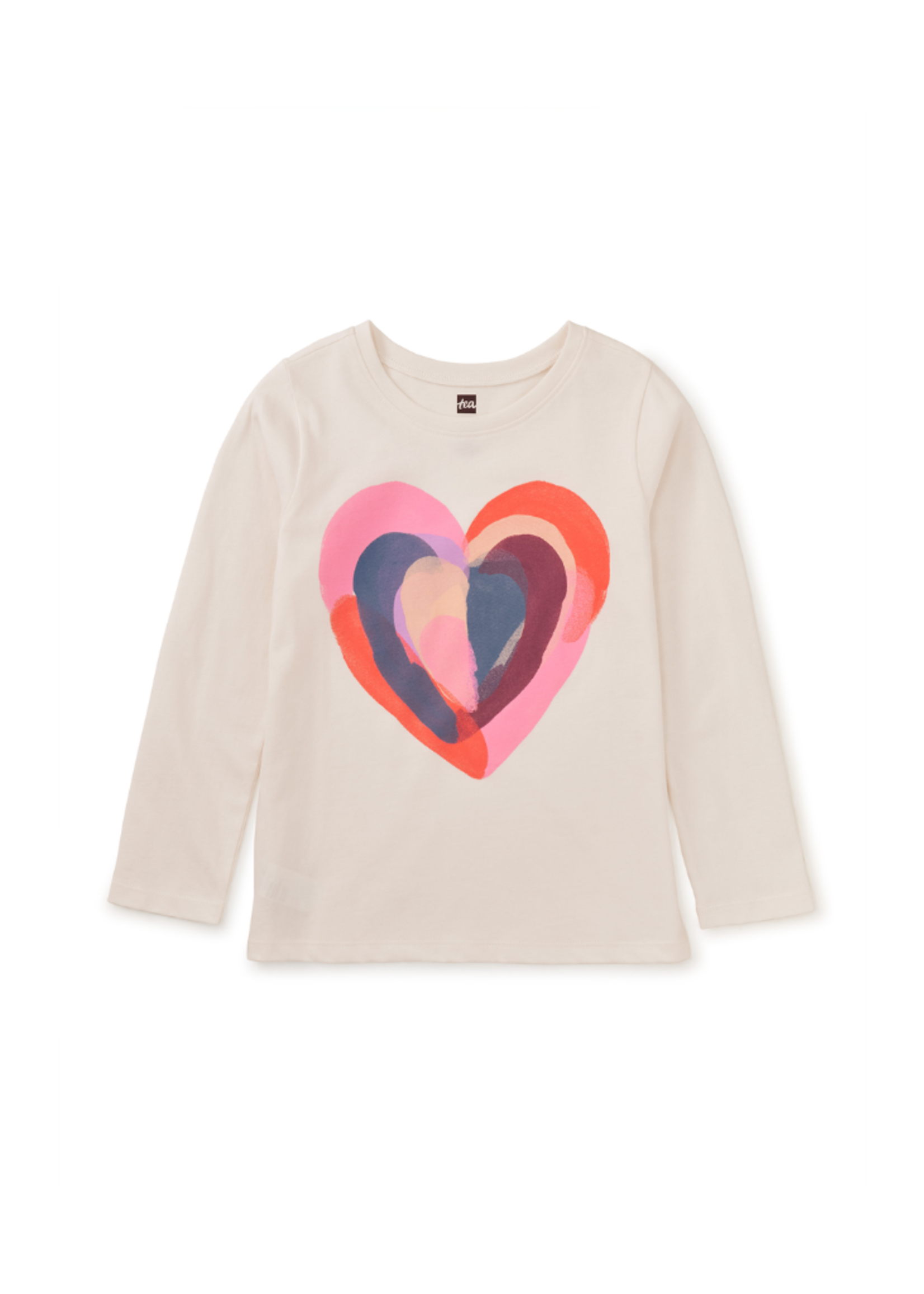 Tea Collection Painted Heart Graphic Tee