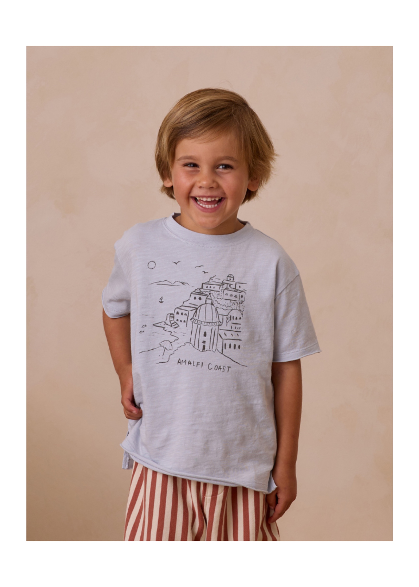 Rylee + Cru Raw Edge Tee - Amalfi Coast