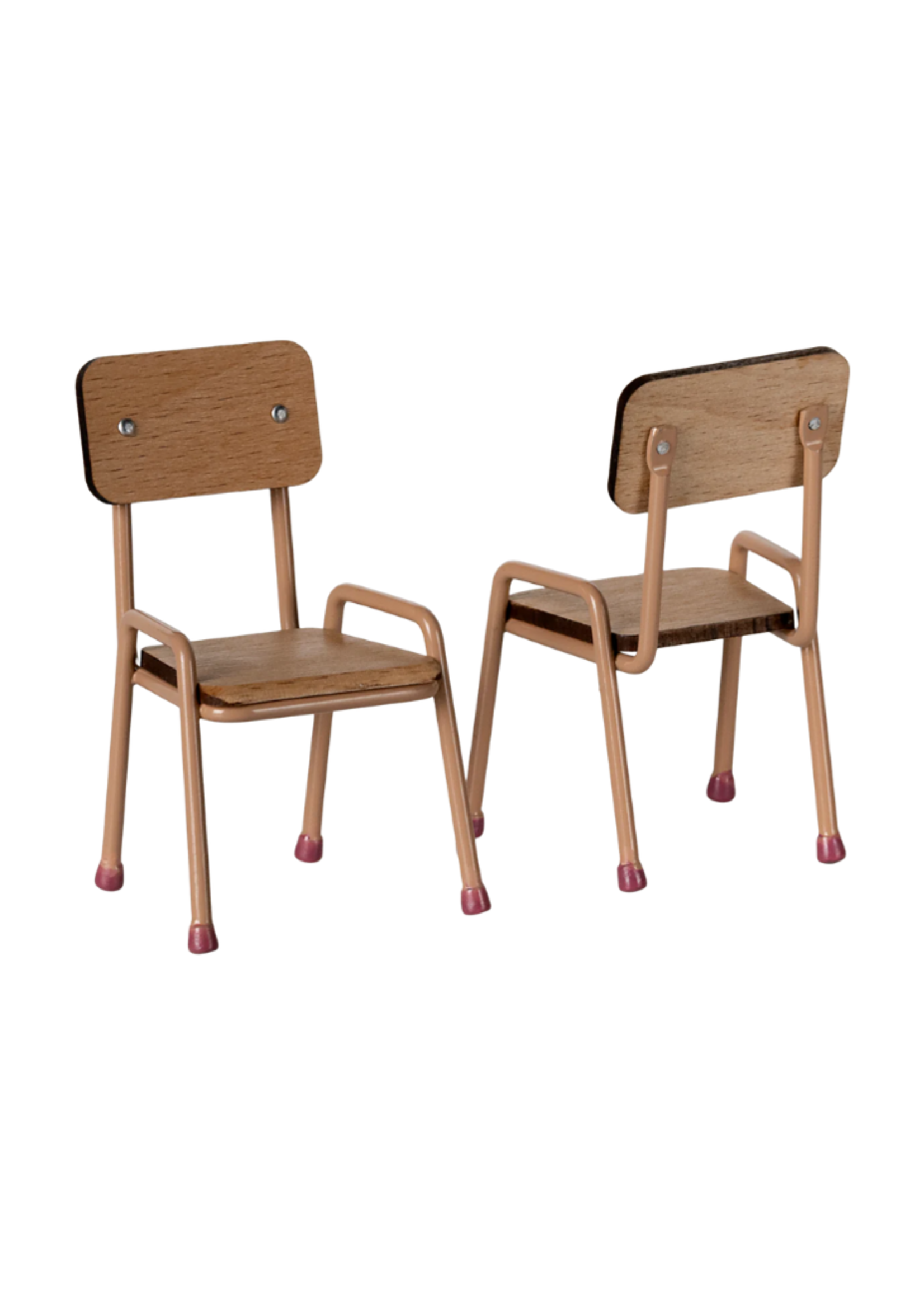 Maileg Table & Chair Set, Mouse - Dark Powder