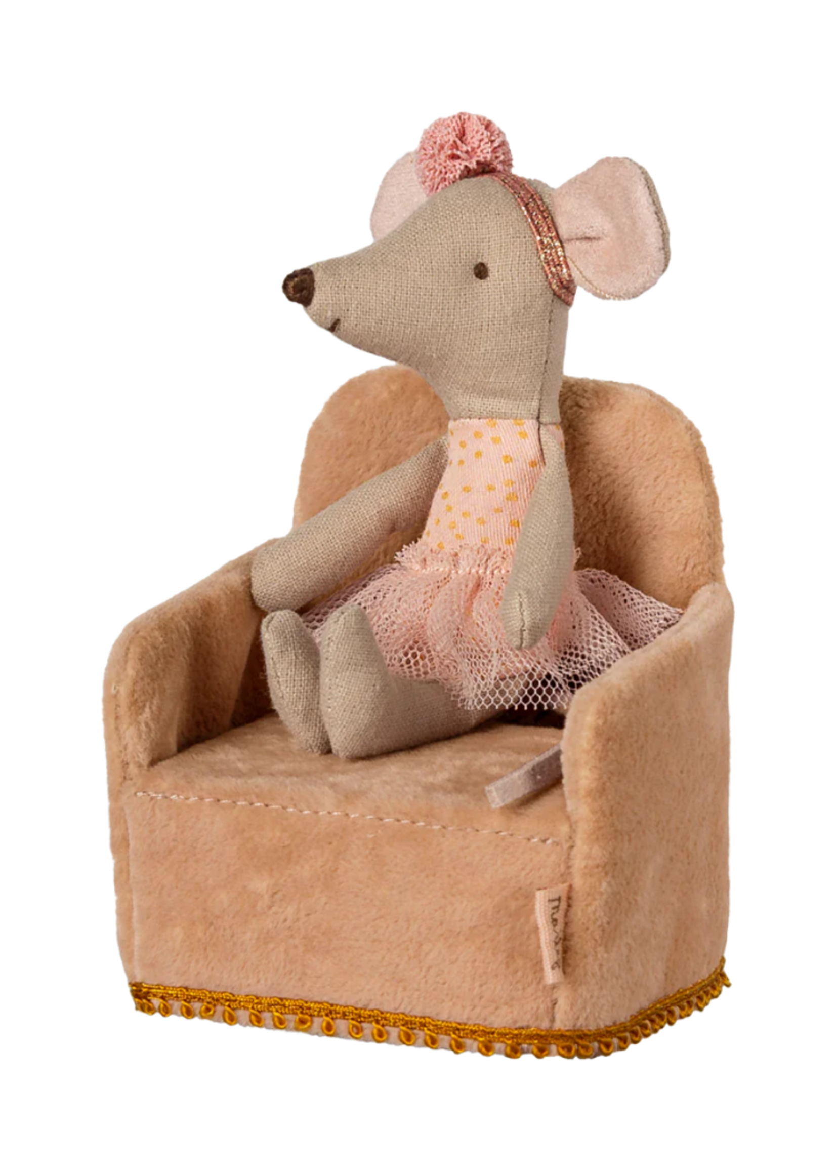 Maileg Folding Chair, Mouse - Powder
