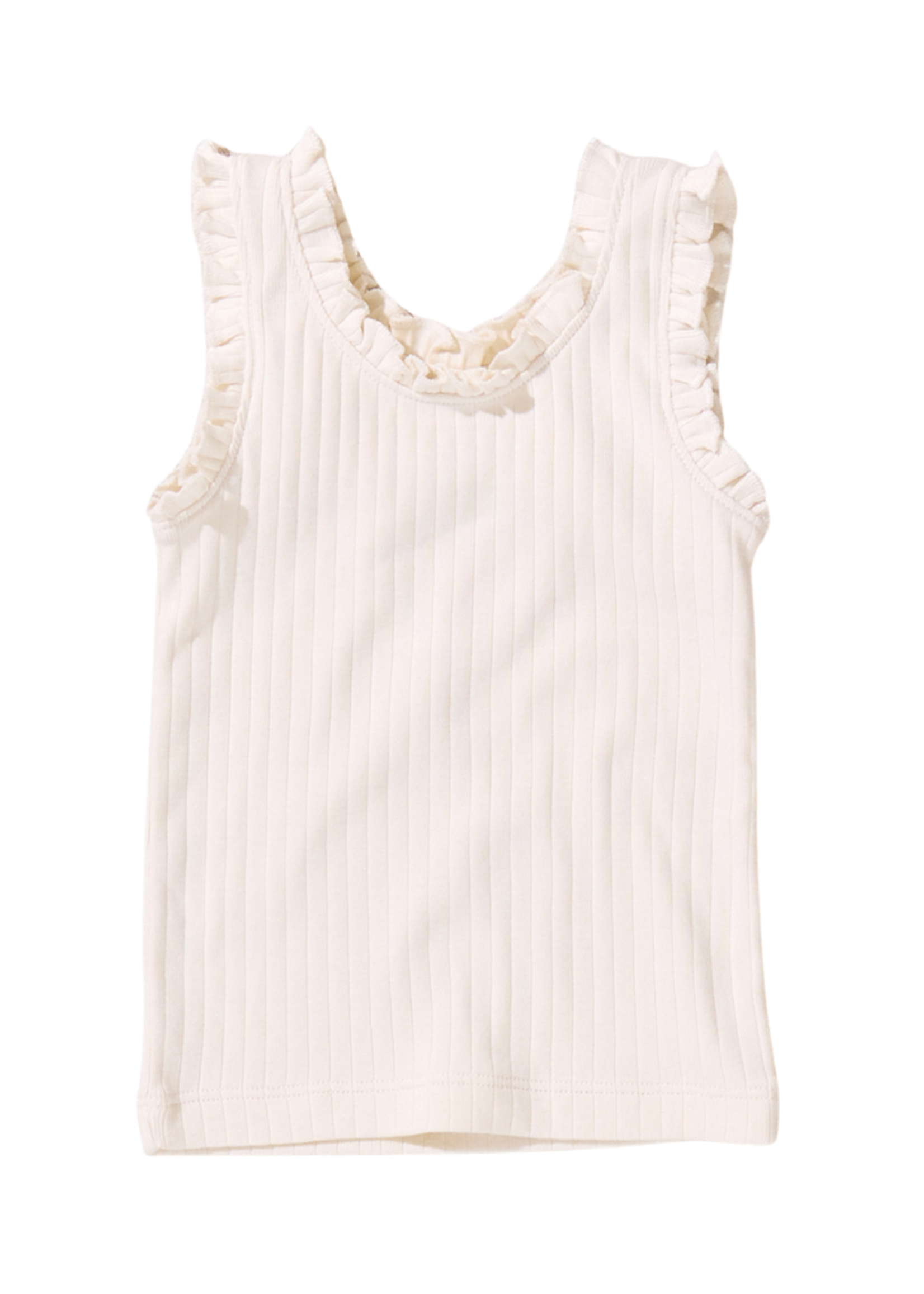 Pink Chicken Joy Ruffle Rib Tank