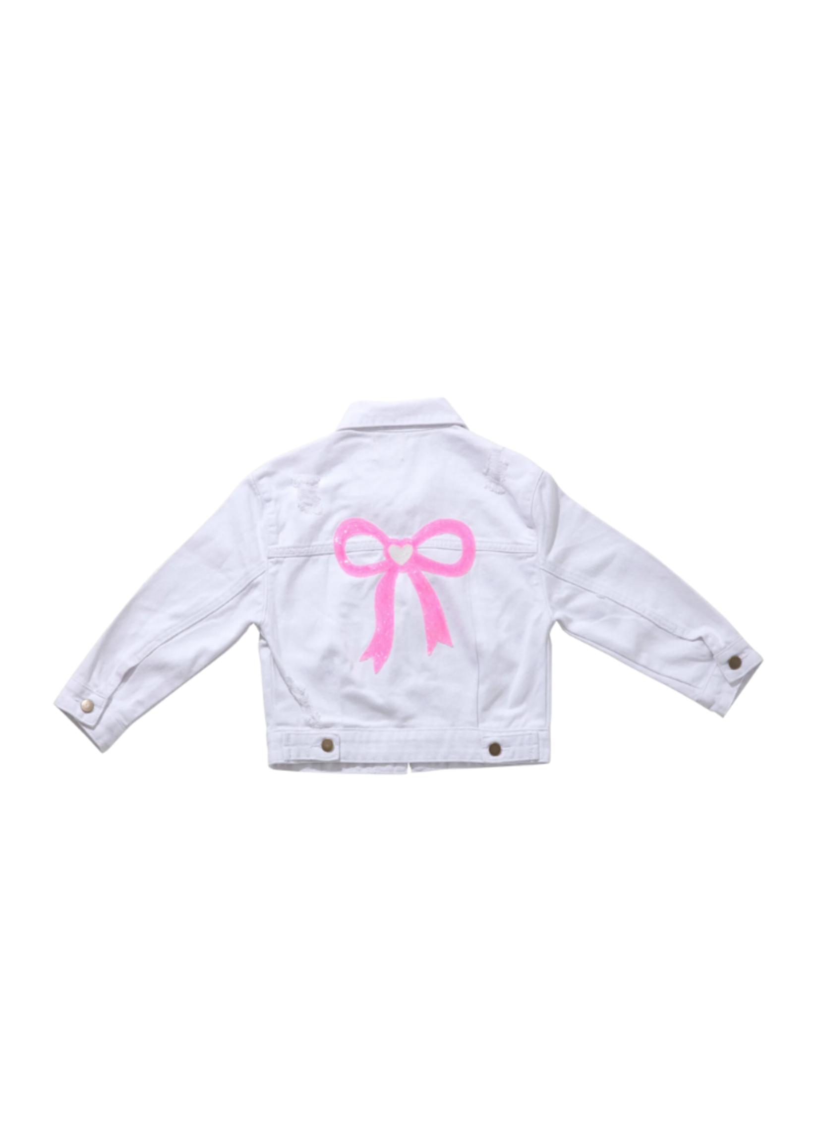 Petite Hailey Patched Denim Jacket