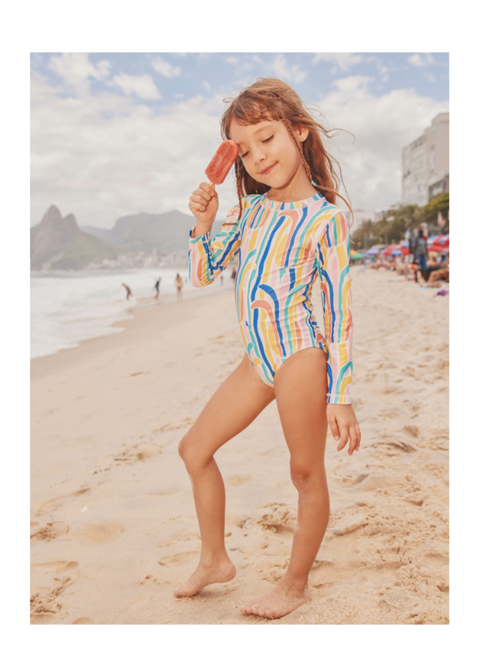 Tea Collection Long Sleeve One-Piece Swimsuit