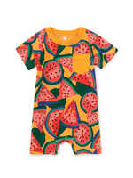 Tea Collection Pocket Shortie Baby Romper